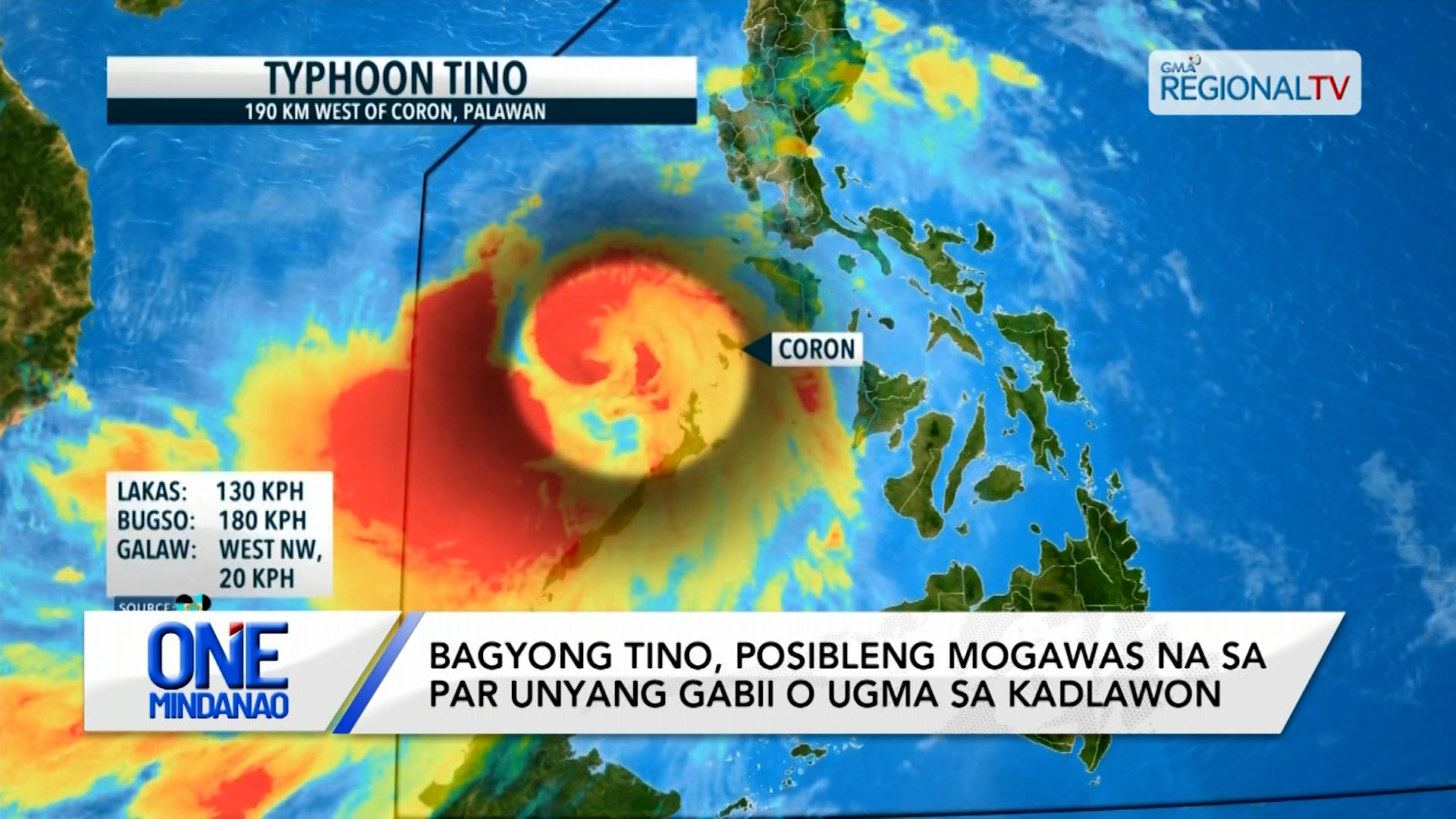 Bagyong Tino, mogawas na sa PAR unyang gabii o ugma sa kadlawon | One Mindanao