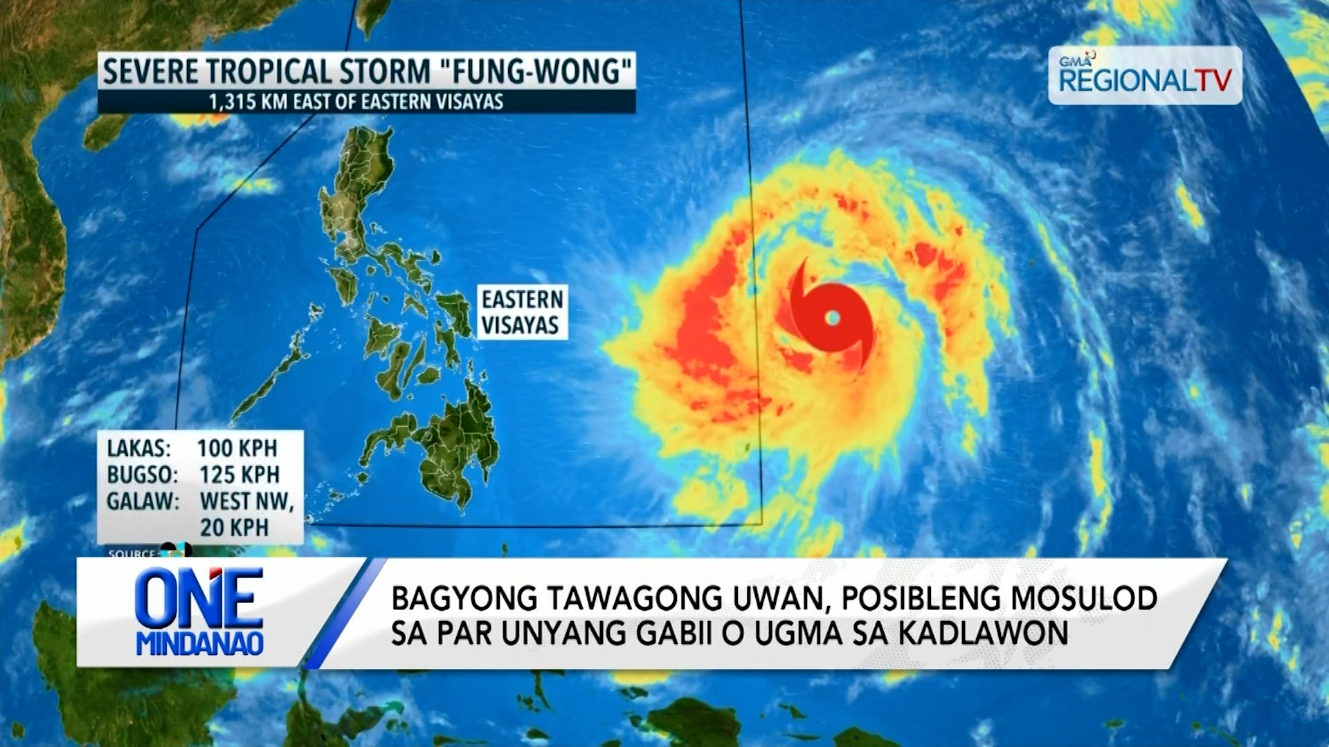 Bagyong Uwan, mosulod sa PAR unyang gabii o ugma | One Mindanao