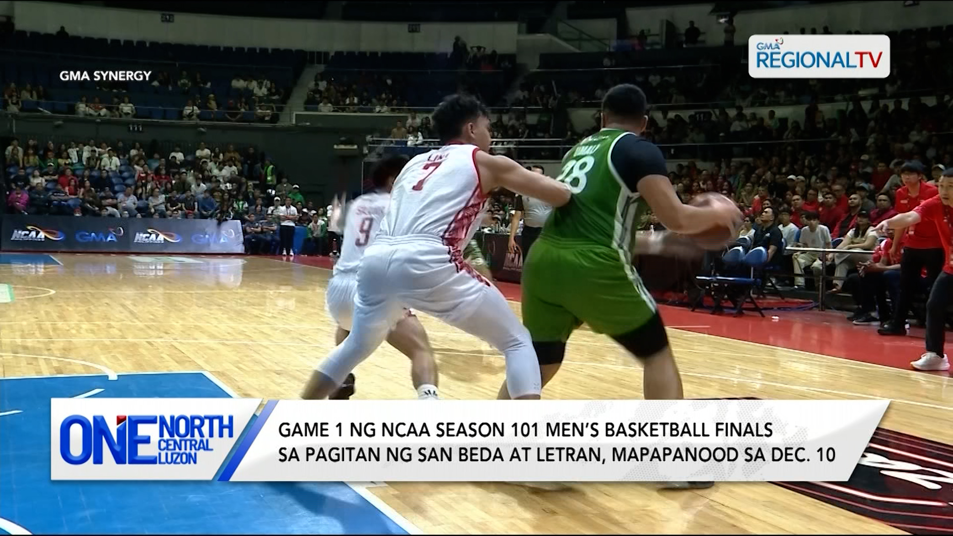 Game 1 ng NCAA Season 101 Men’s Basketball Finals, mapapanood sa Dec. 10 | One North Central Luzon