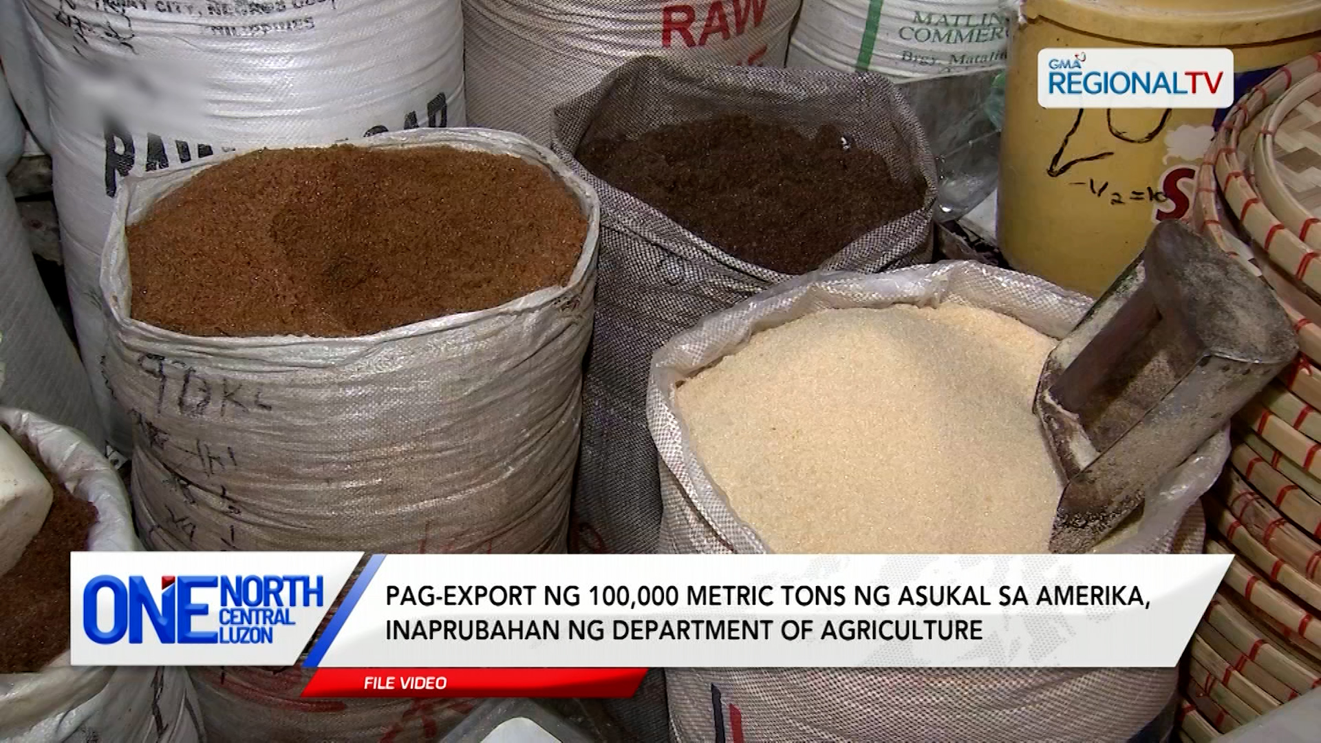 Pag-export ng 100,000 metric tons ng asukal sa Amerika, inaprubahan ng DA | One North Central Luzon