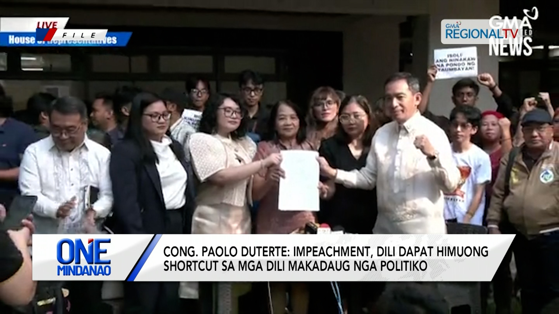 Cong. Paolo Duterte, gibatikos ang nagsang-at og impeachment | One Mindanao