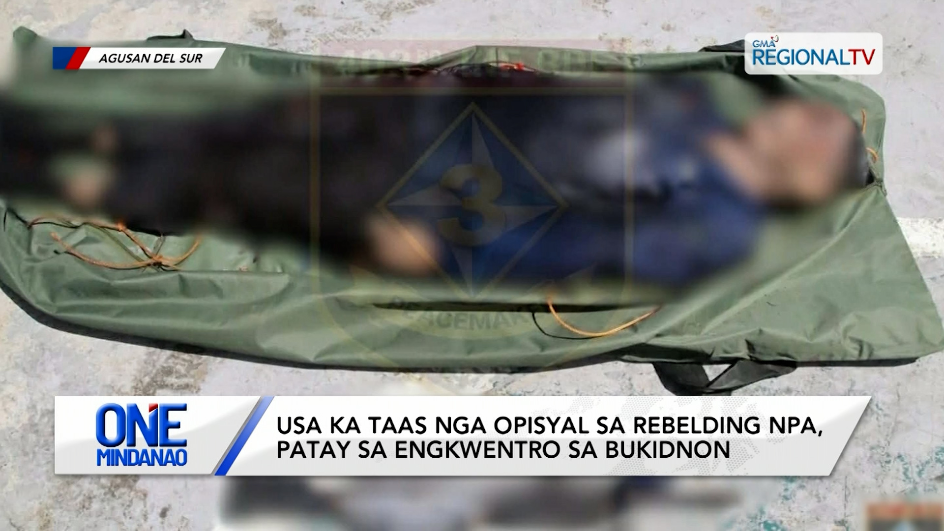 Usa ka taas nga opisyal sa NPA, patay sa engkwentro | One Mindanao