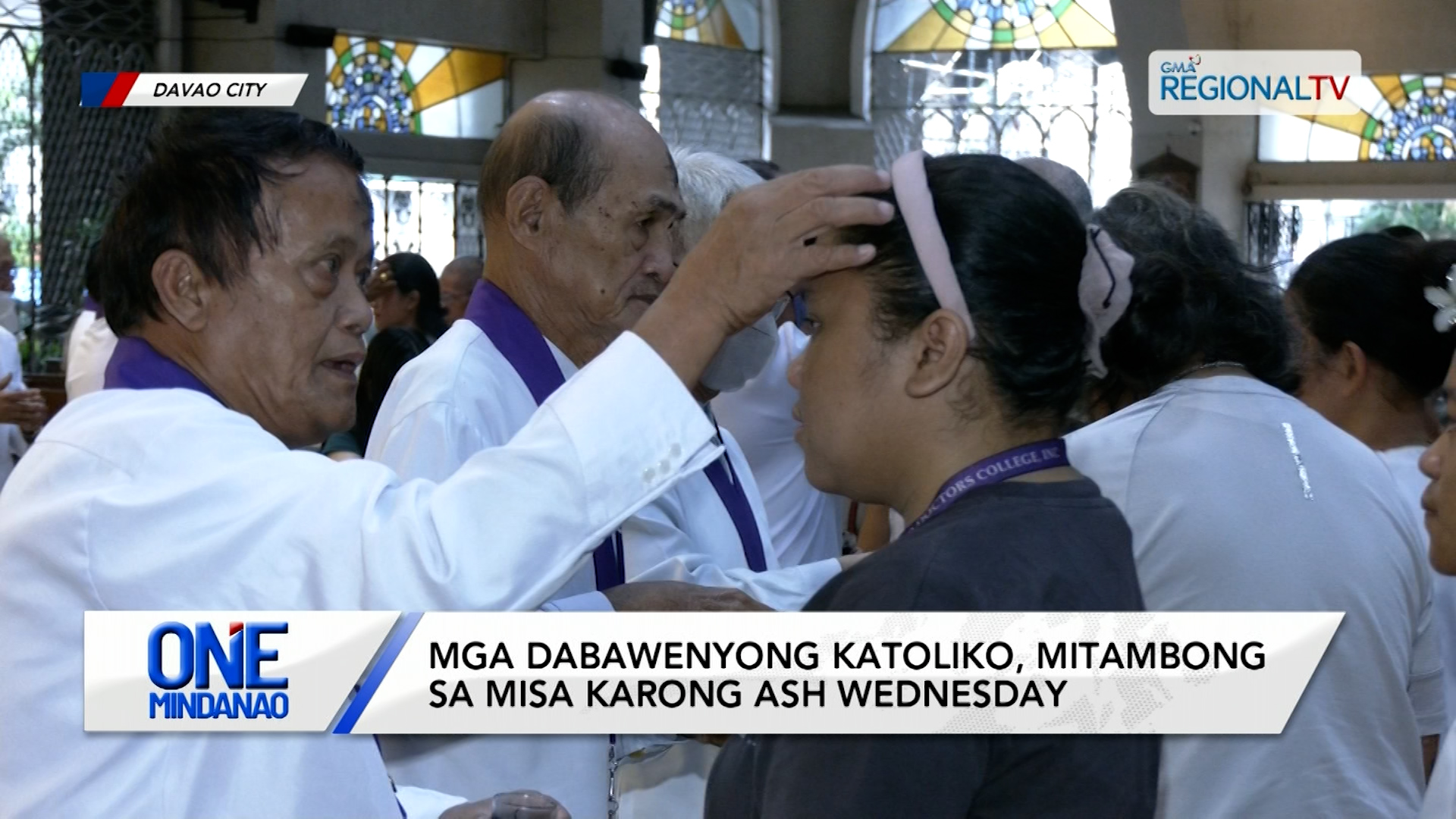 Mga dabawenyong katoliko, mitambong sa misa karong Ash Wednesday | One Mindanao