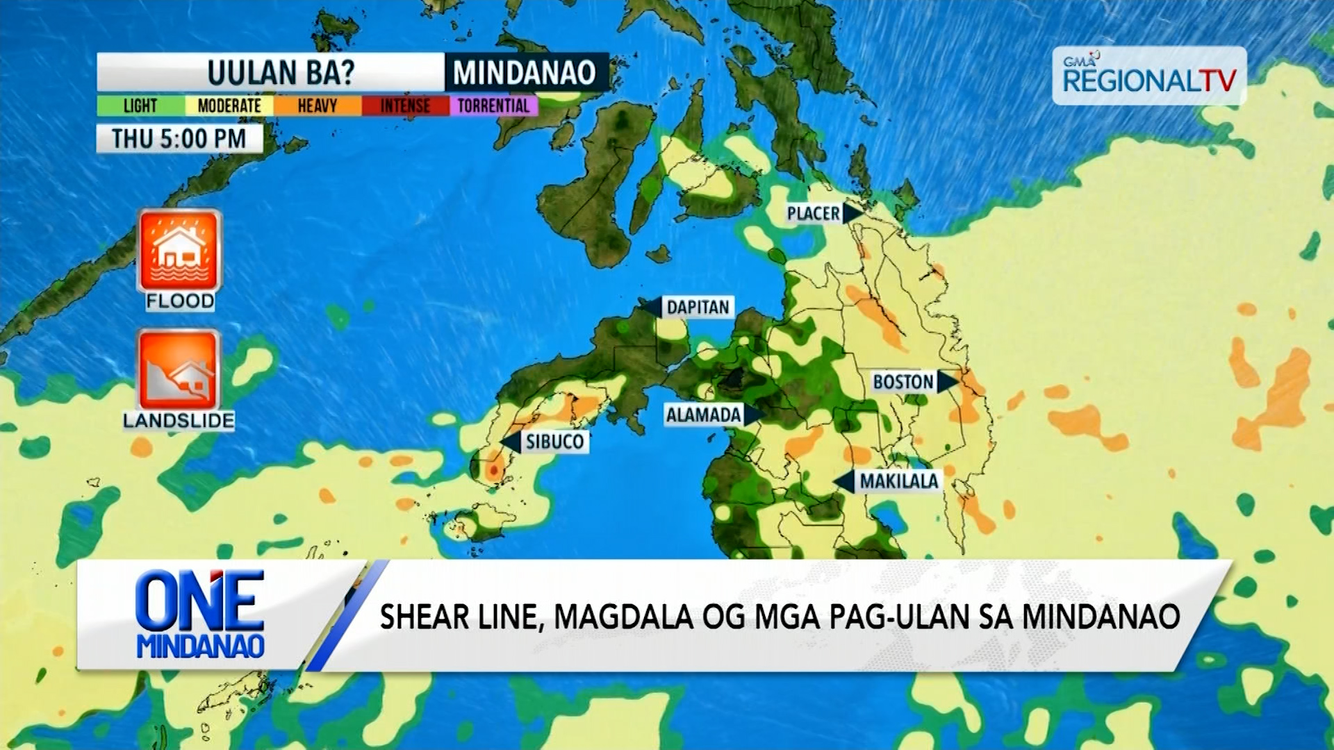 Shear line, magdala og mga pag-ulan sa Mindanao | One Mindanao