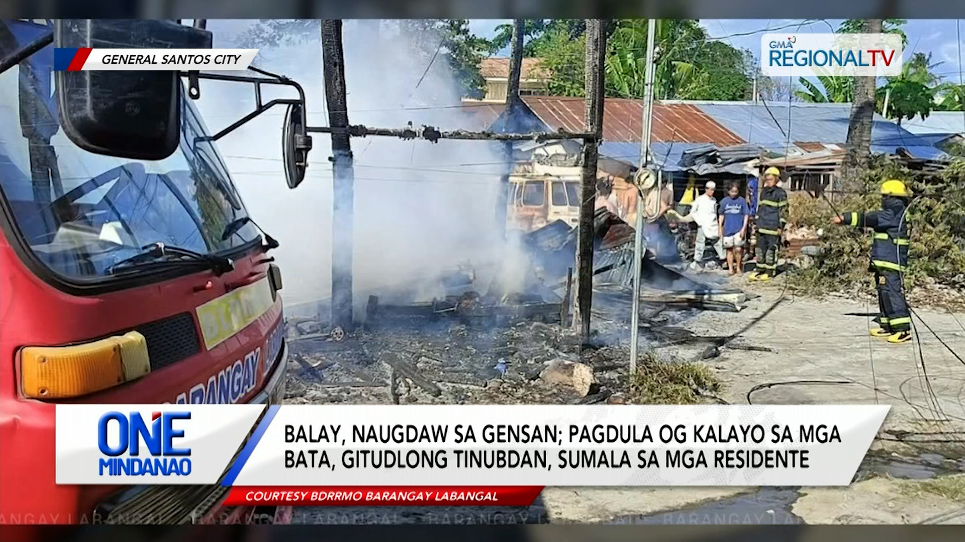 Balay, ugdaw sa Gensan tungod sa mga bata nga nagdula og kalayo | One Mindanao