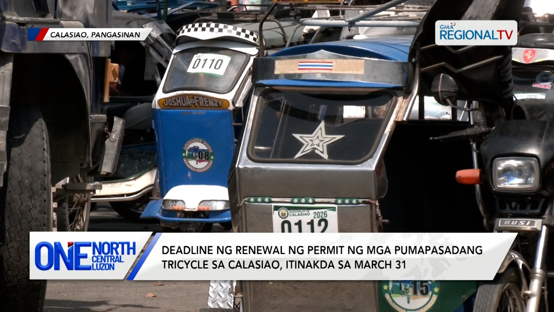 Deadline ng renewal ng permit ng mga tricycle, itinakda sa March 31 | One North Central Luzon