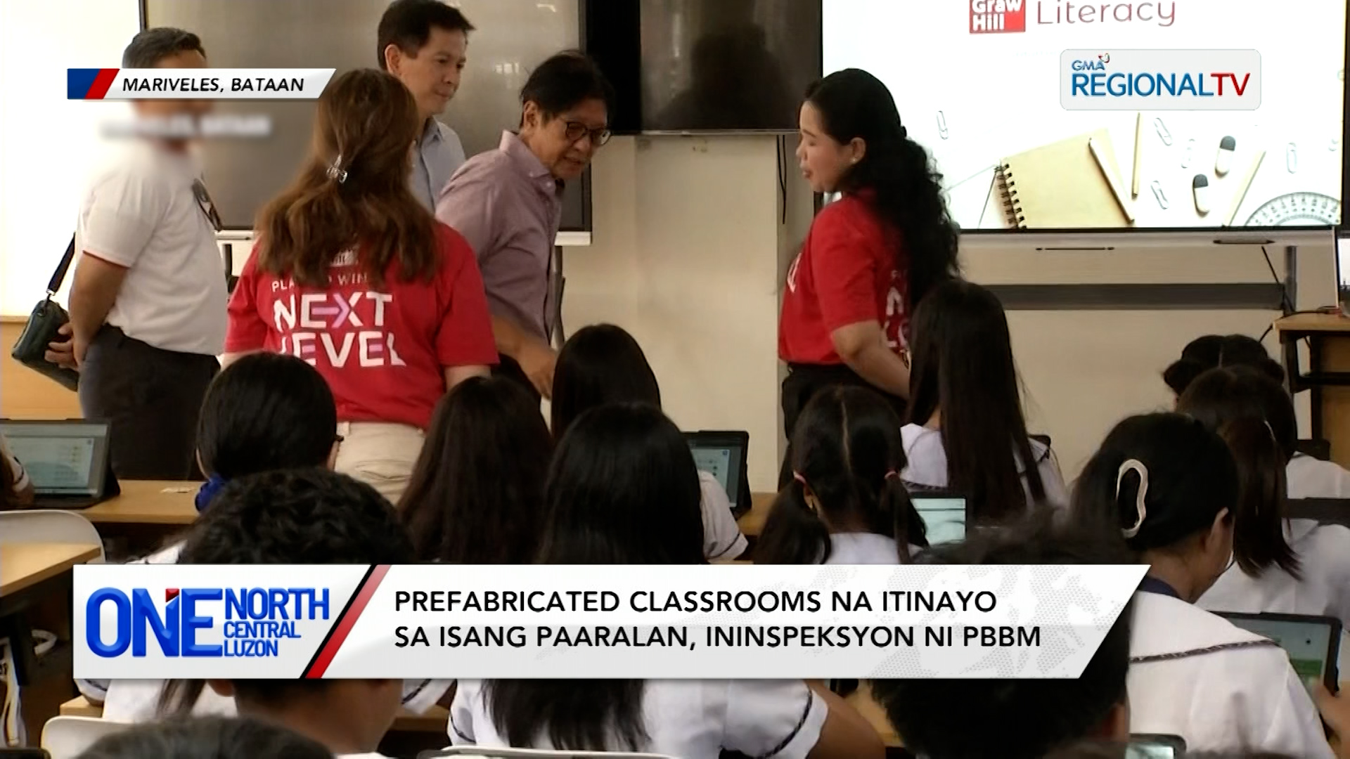 Prefabricated classrooms na itinayo, ininspeksyon ni PBBM | One North Central Luzon