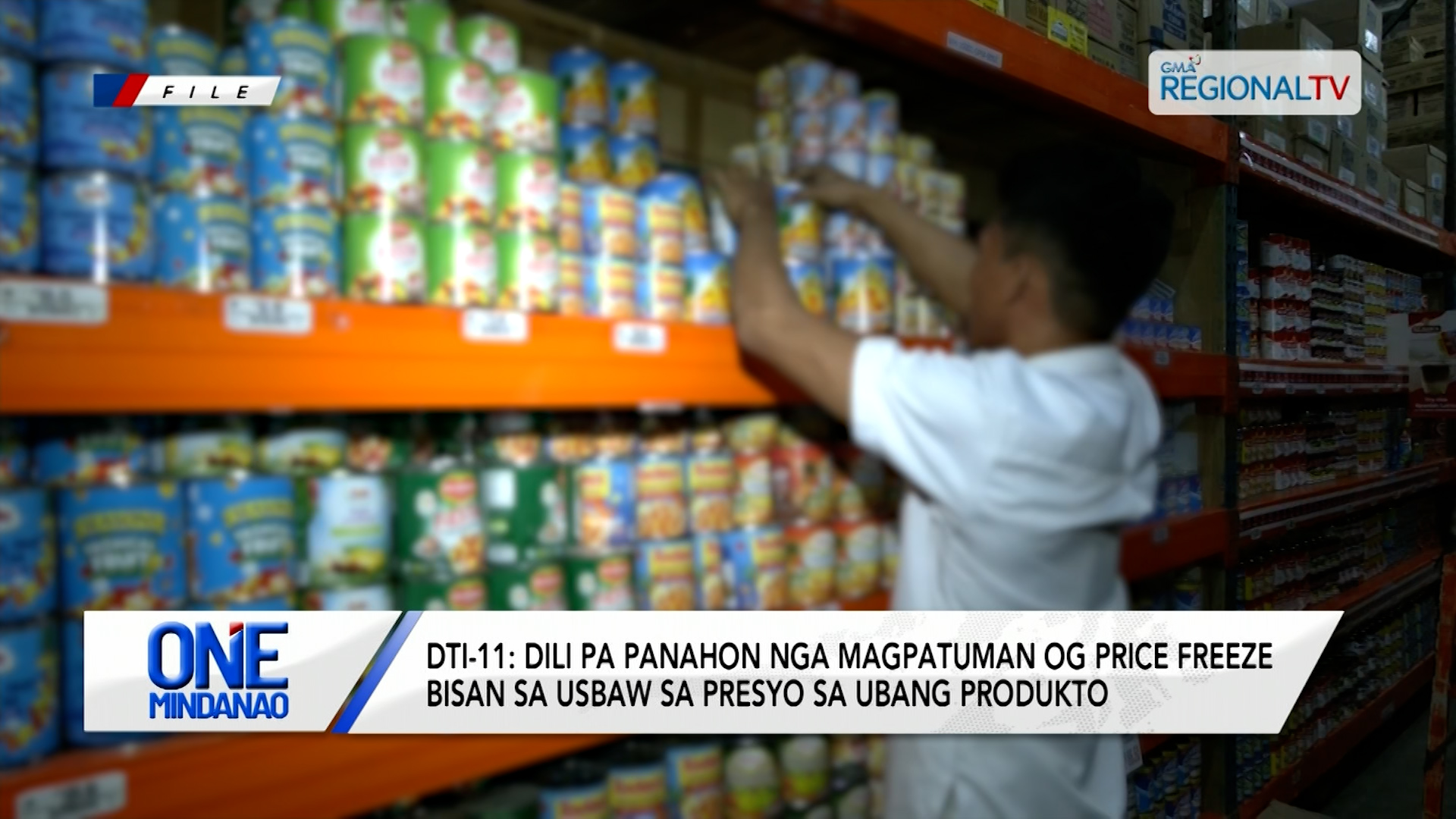 DTI, dili pa magpatuman og price freeze | One Mindanao