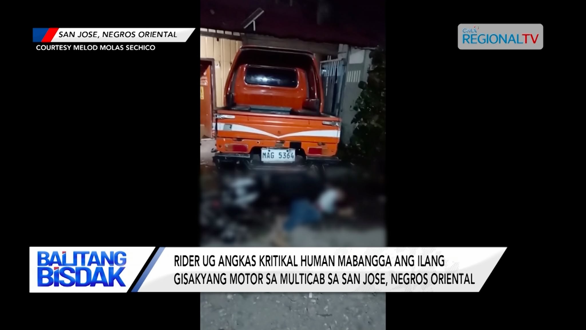 2 Angol human Mabangga ilang Gisakyang Motor sa Multicab sa Negros Oriental | Balitang Bisdak