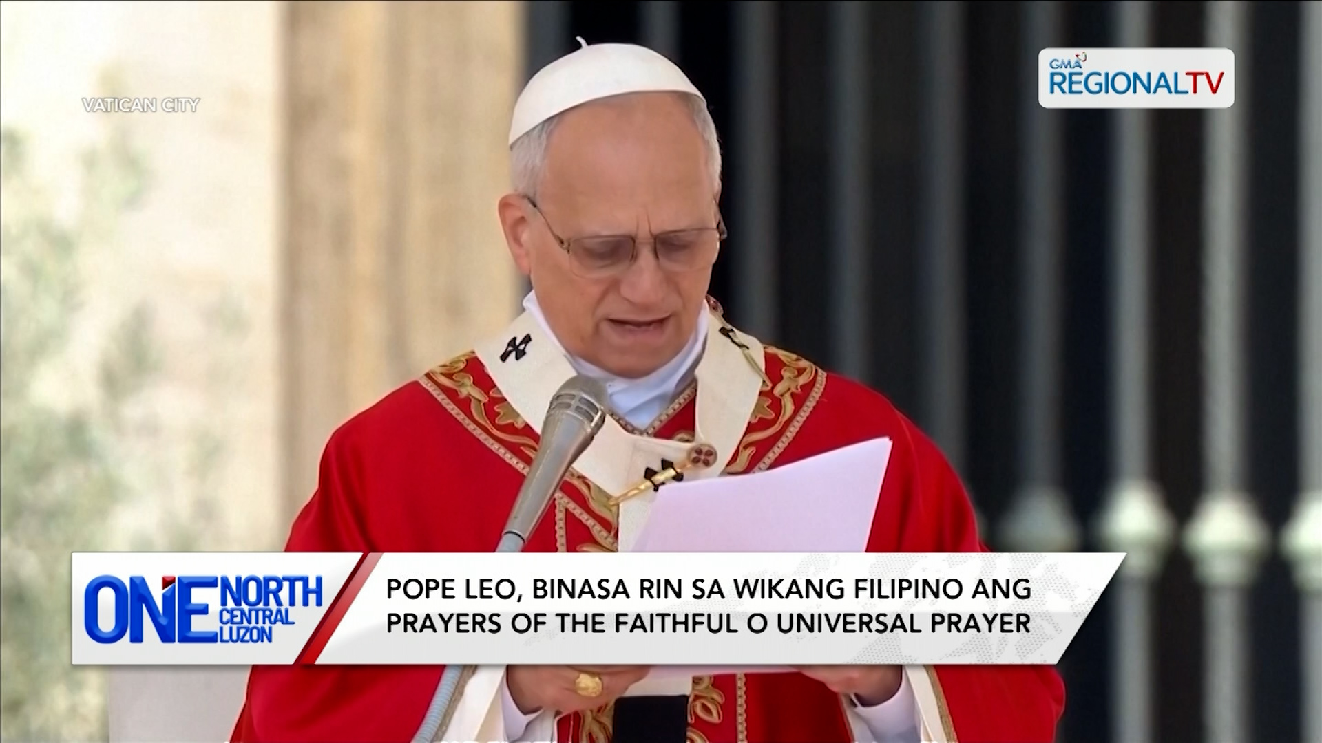 Pope Leo, binasa sa wikang filipino ang prayers of the faithful | One North Central Luzon