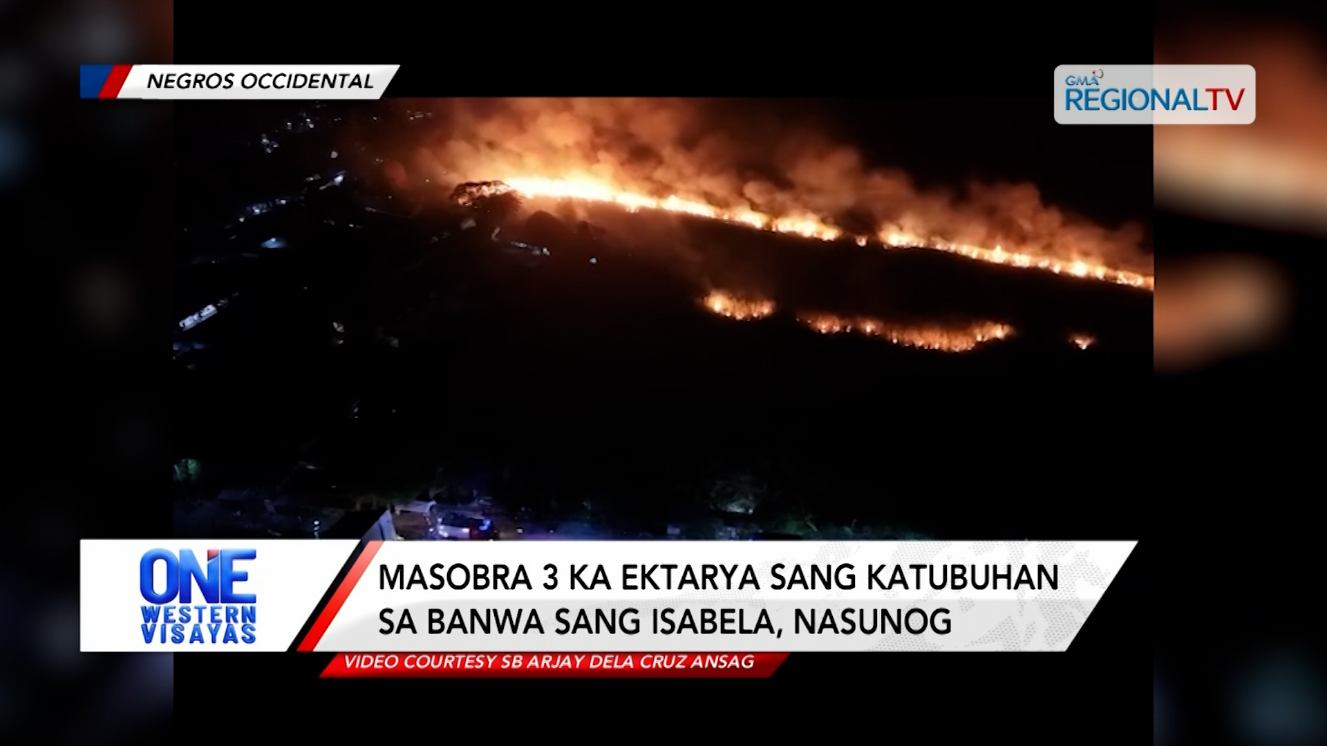 Masobra 3 ka ektarya sang katubuhan sa banwa sang Isabela, nasunog | One Western Visayas