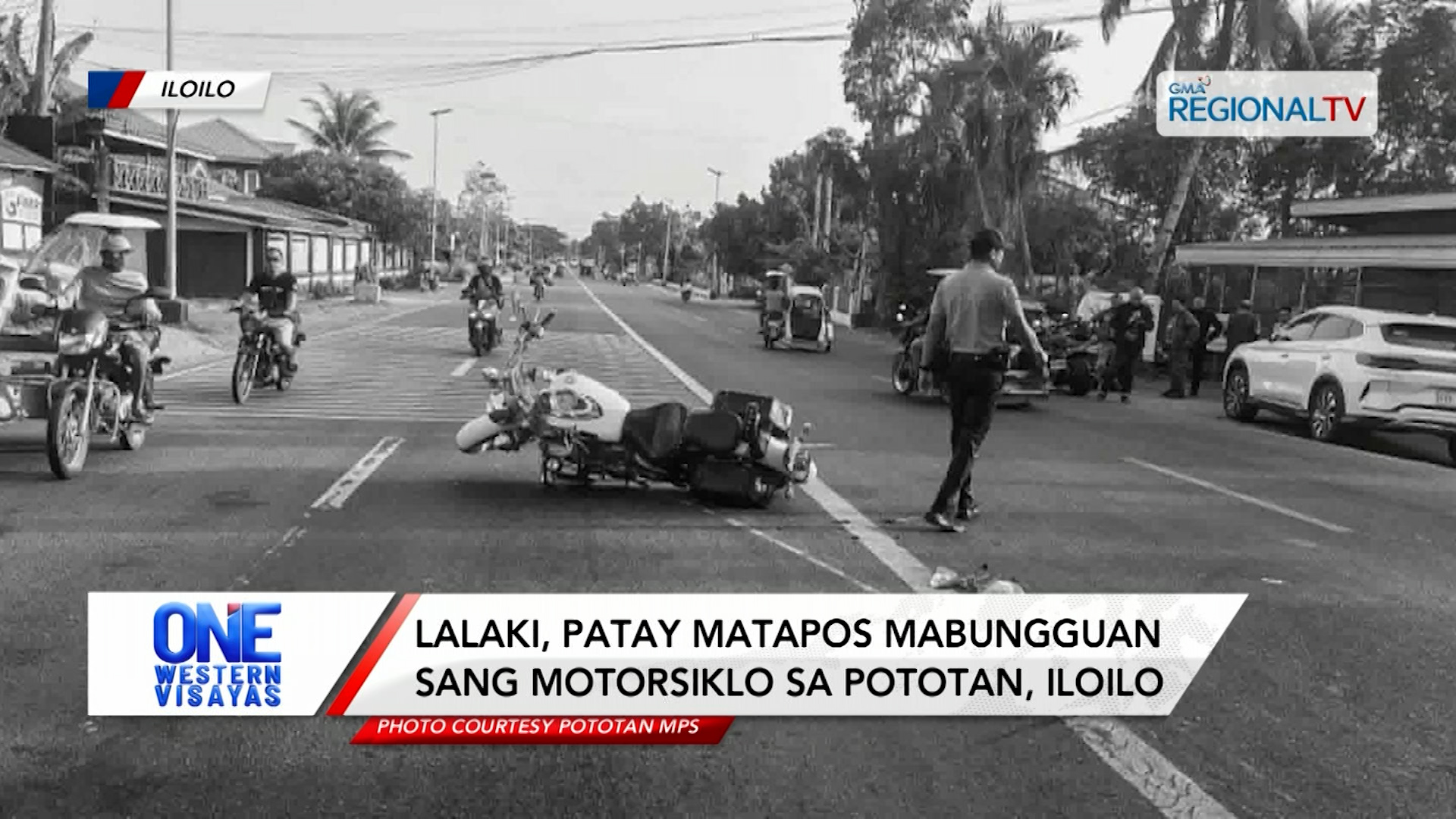 Lalaki, patay matapos mabungguan sang motorsiklo sa Pototan, Iloilo | One Western Visayas