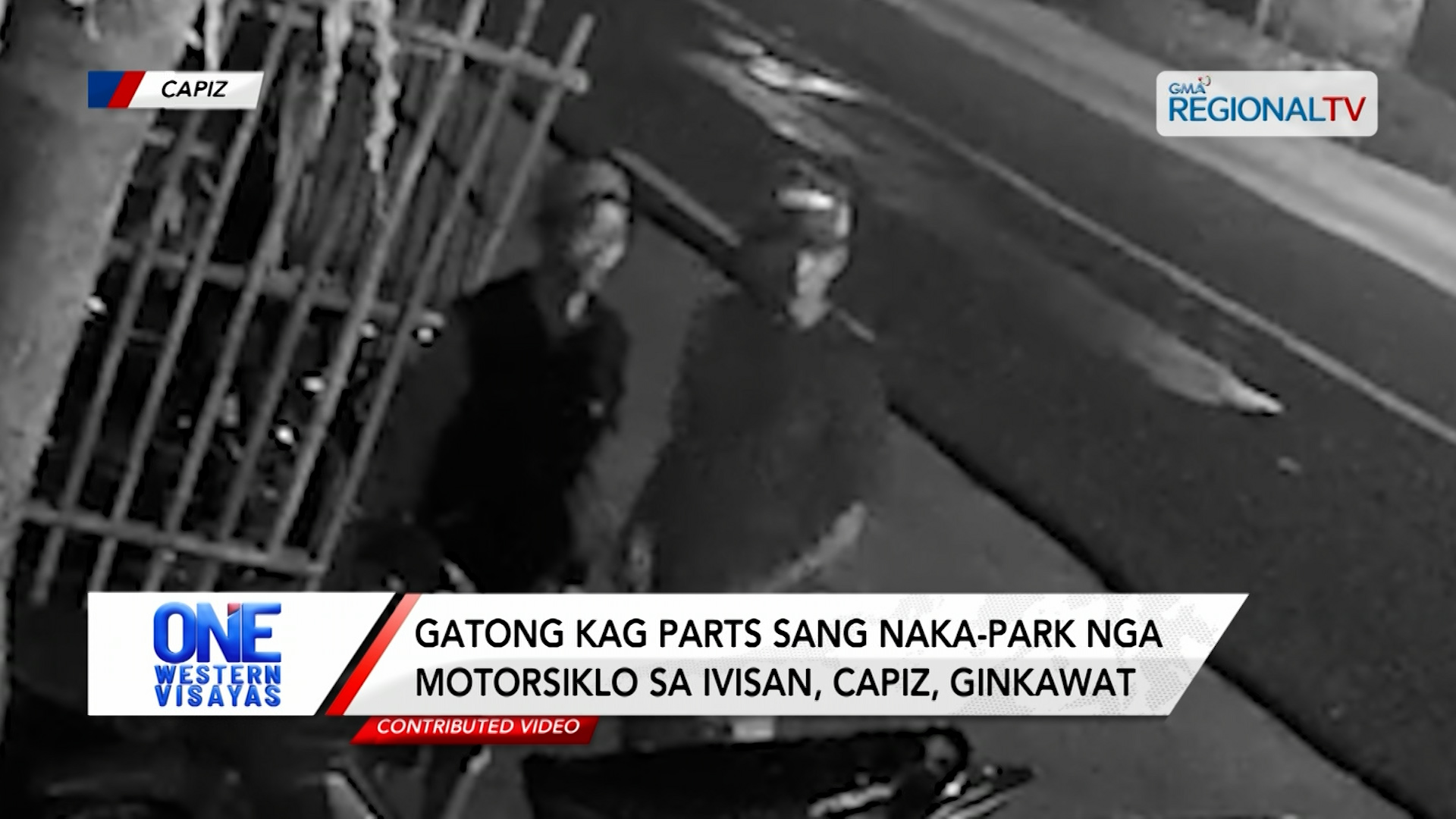 Gatong kag parts sang naka-park nga motorsiklo sa Ivisan, Capiz, ginkawat | One Western Visayas