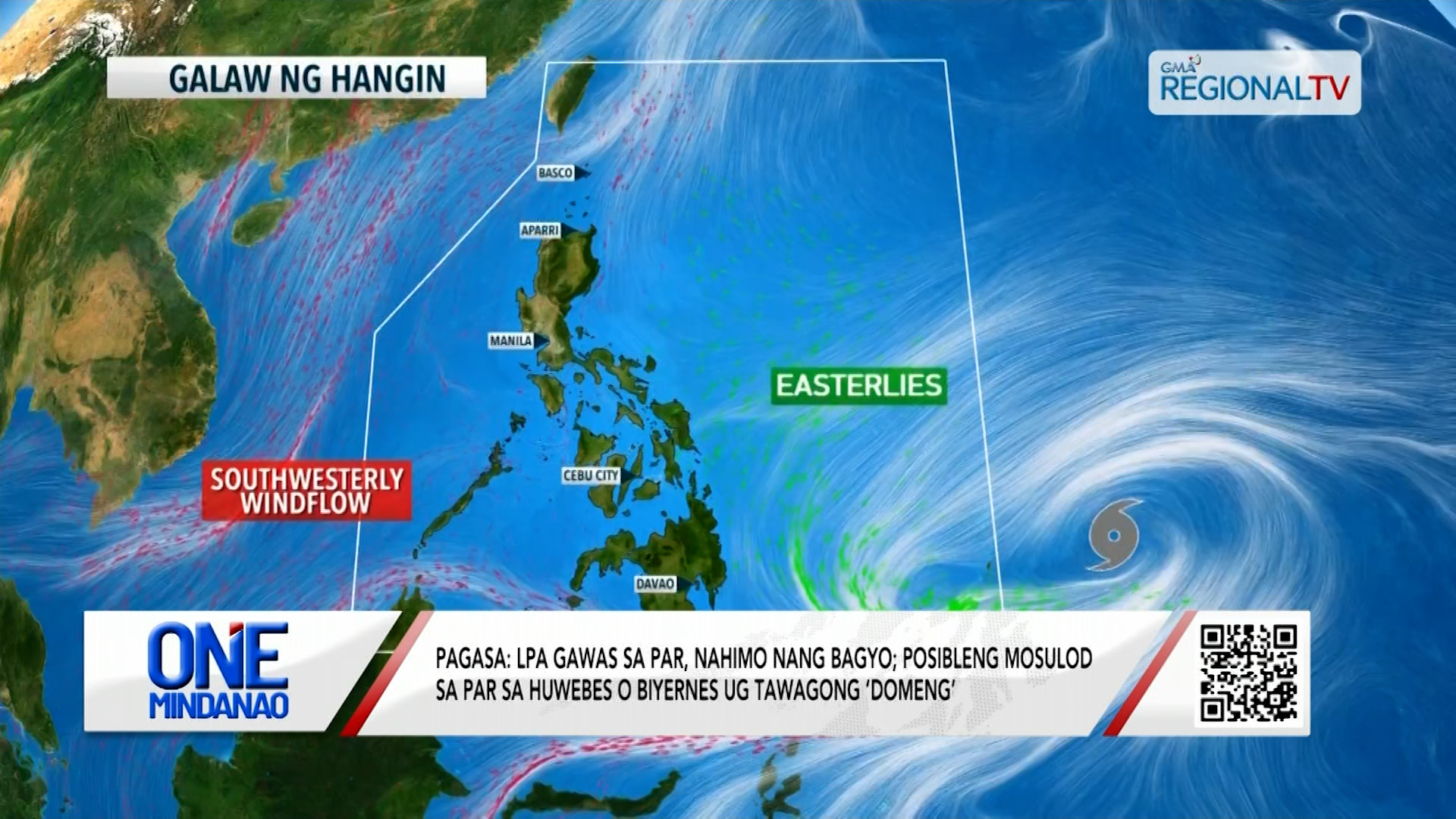 PAGASA: LPA gawas sa PAR, nahimo nang bagyo I One Mindanao