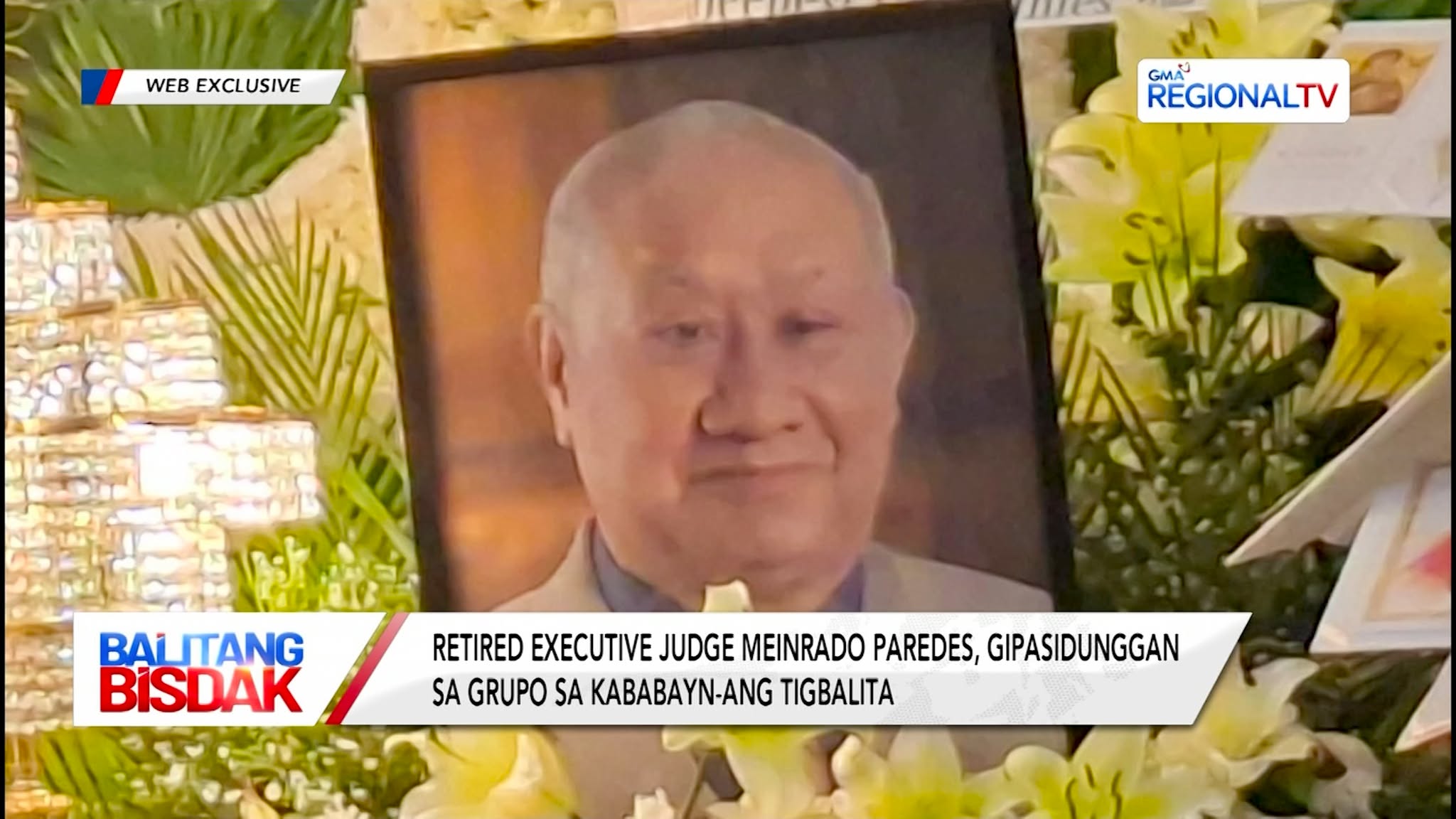 Retired Executive Judge Meinrado Paredes, Gipasidunggan | Balitang Bisdak