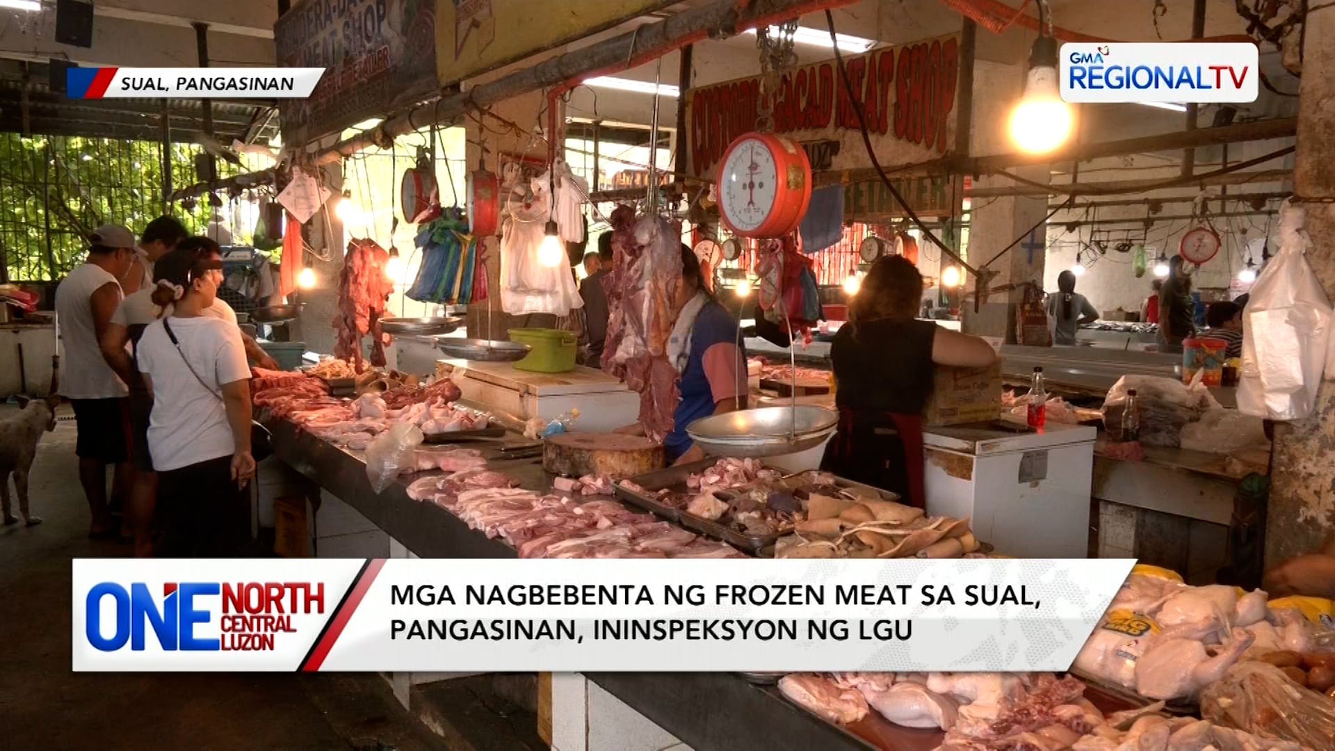 Mga nagbebenta ng frozen meat sa Sual, Pangasinan, ininspeksyon ng LGU | One North Central Luzon