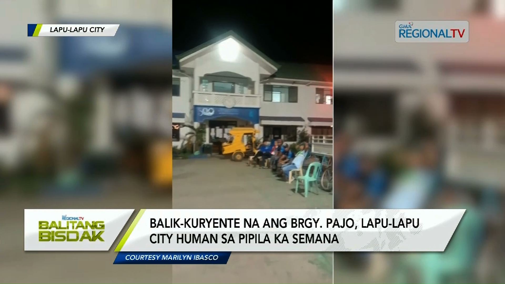 Balik-kuryente na ang Pajo Barangay Hall