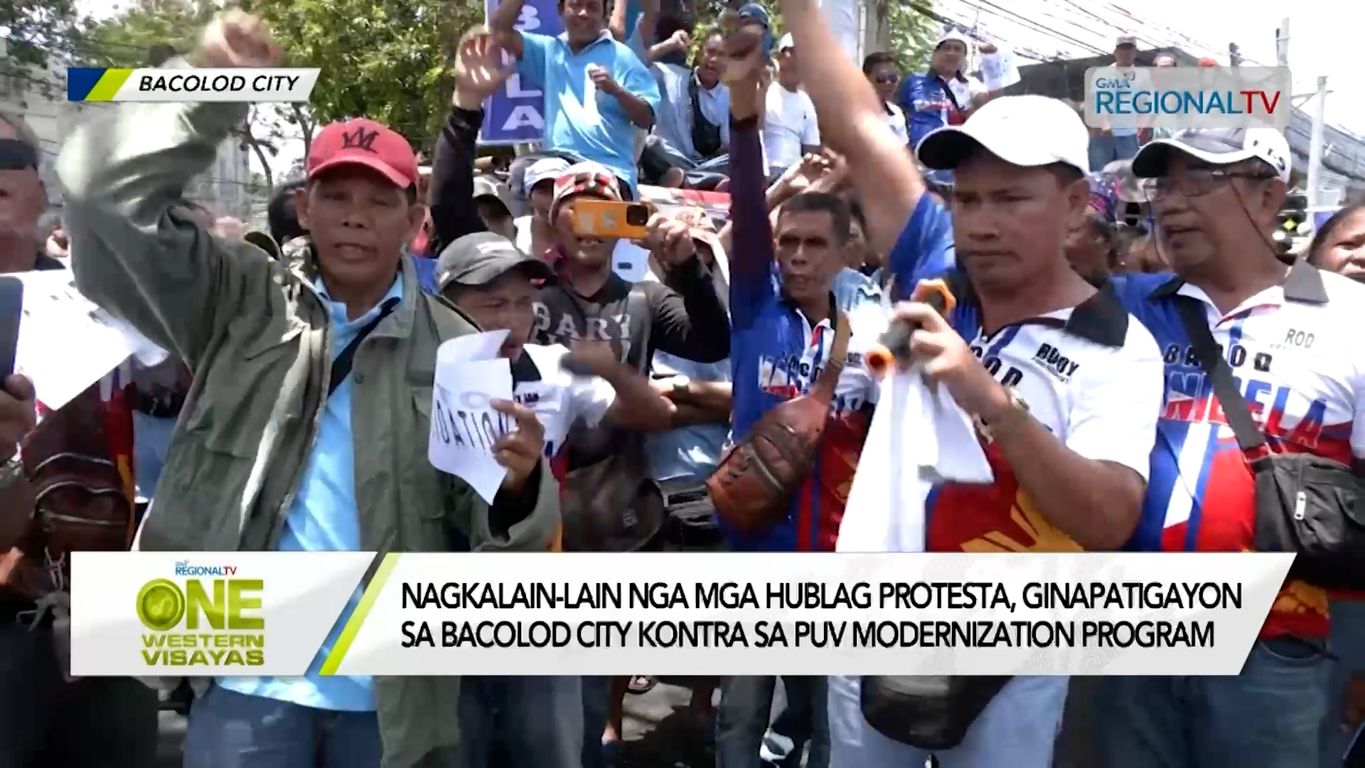 Mga hublag protesta, ginapatigayon sa Bacolod City kontra modernisasyon