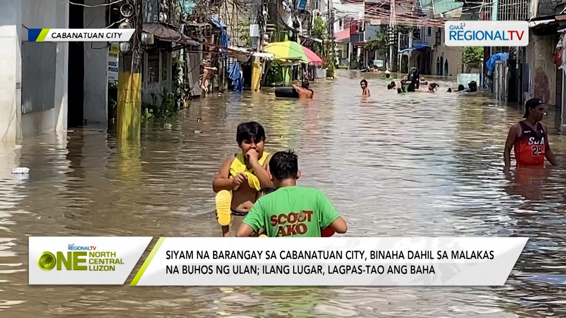 9 na barangay sa Cabanatuan City, binaha dahil sa malakas na buhos ng ulan