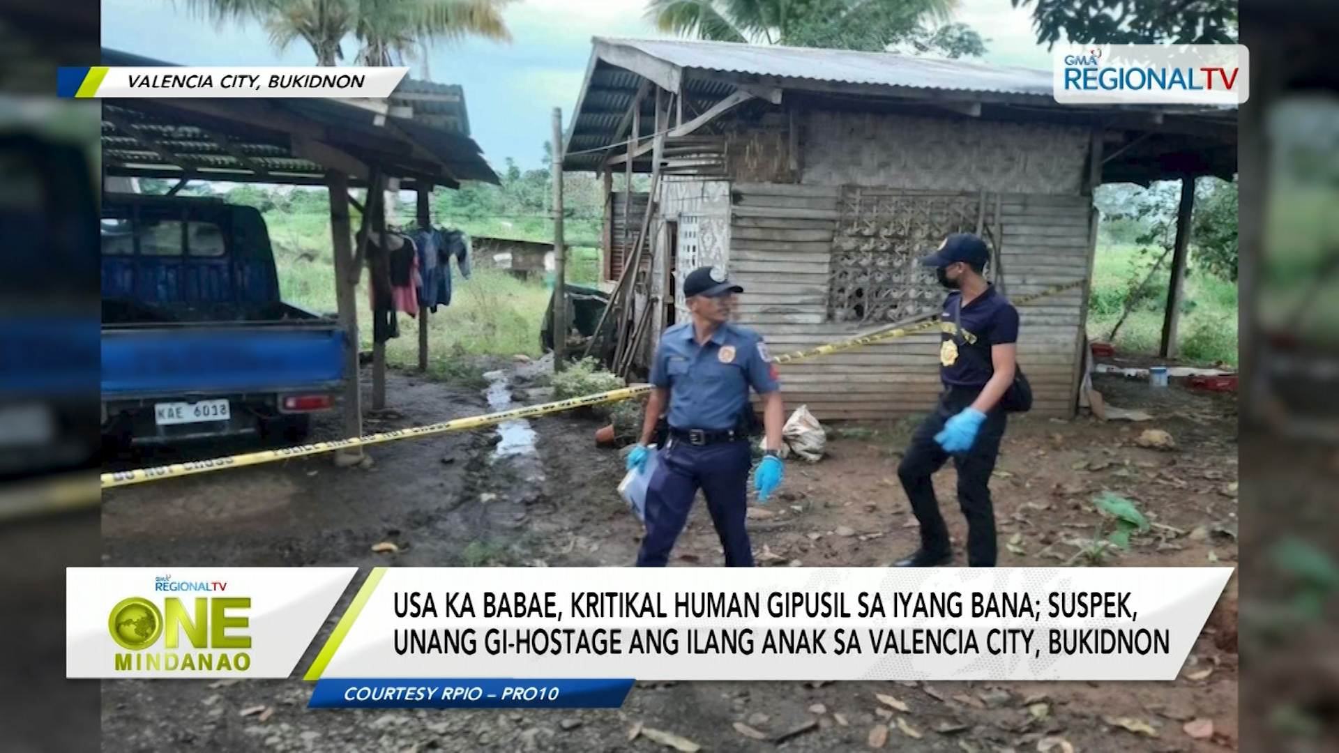 Usa ka babae, kritikal human gipusil sa iyang bana