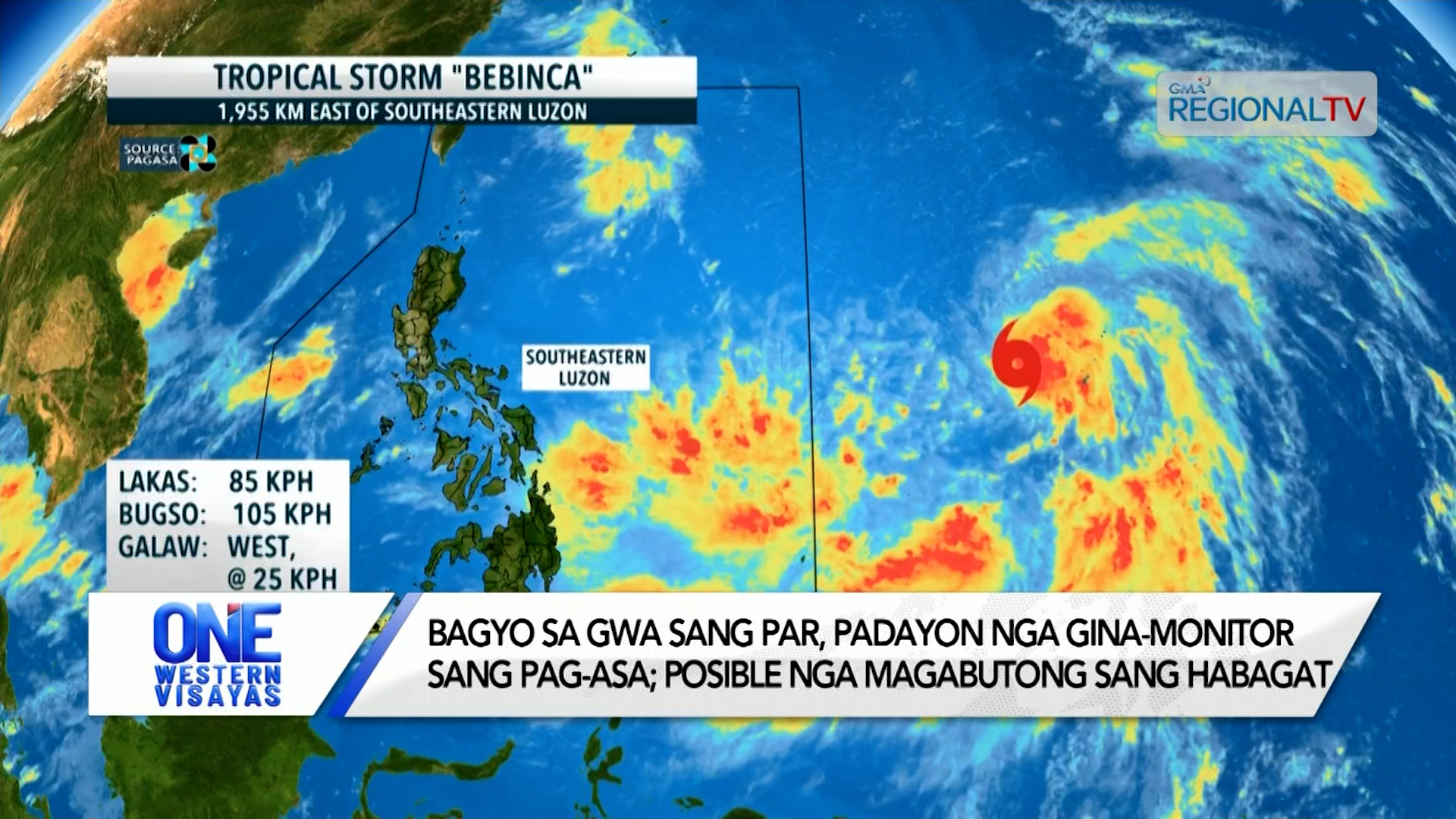 Bagyo sa gwa sang PAR, posible nga magabutong sang habagat kag magapa-ulan