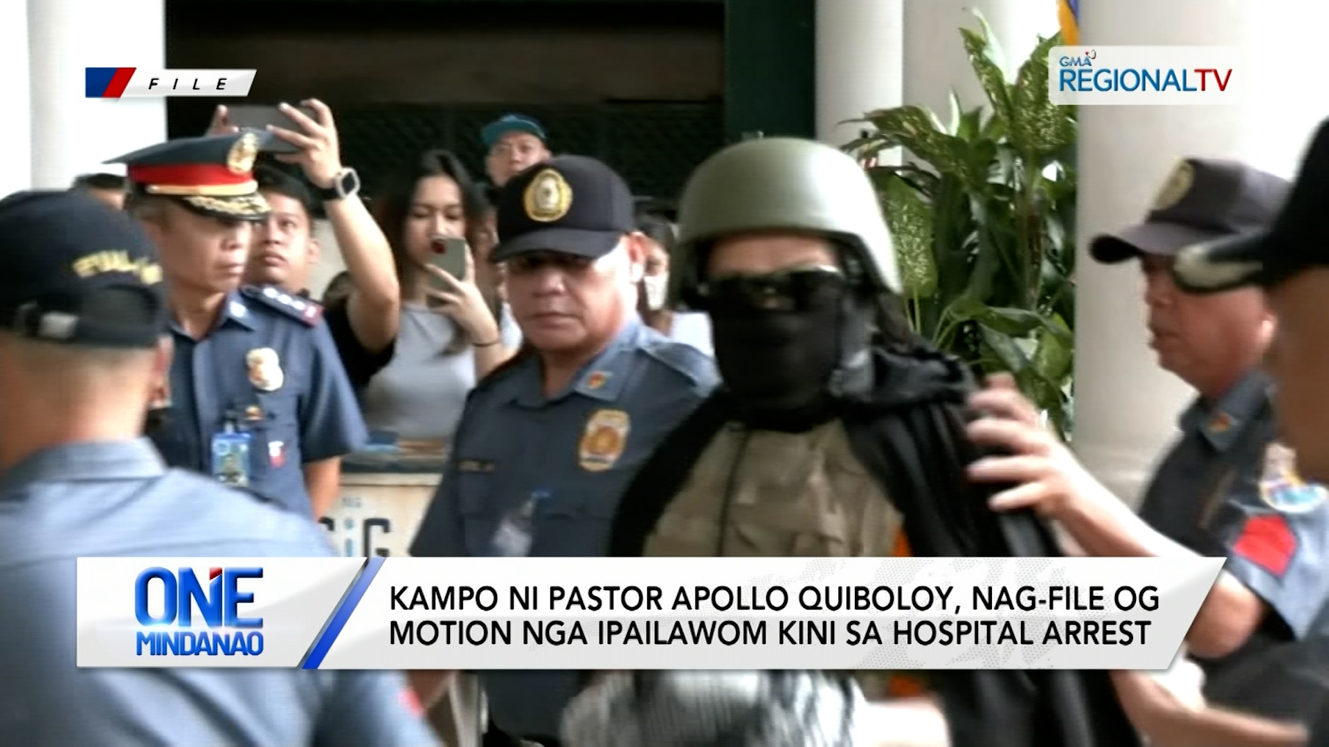 Kampo ni Pastor Quiboloy, nag-file og motion nga ipailawom kini sa hospital arrest