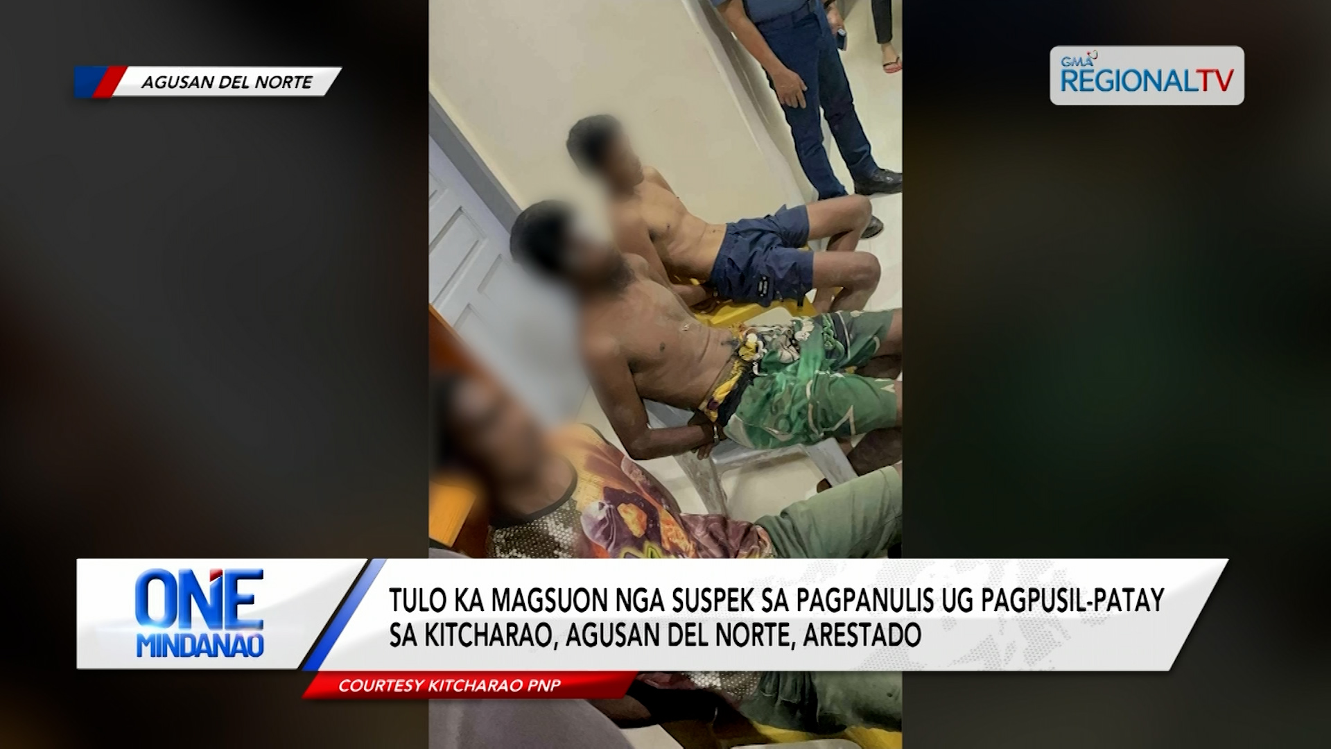 3 ka suspek sa pagpanulis ug pagpusil-patay sa Agusan del Norte, arestado