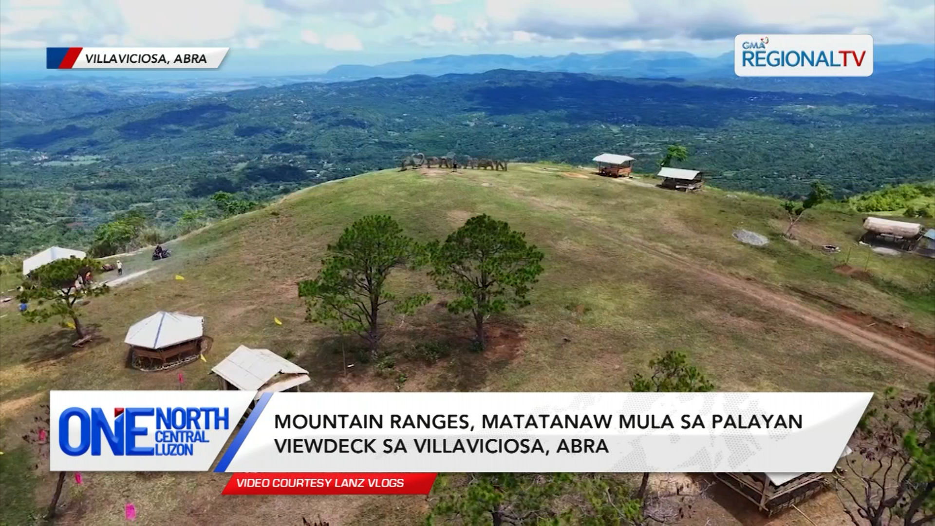 Mountain ranges, matatanaw sa palayan viewdeck sa Villaviciosa, Abra