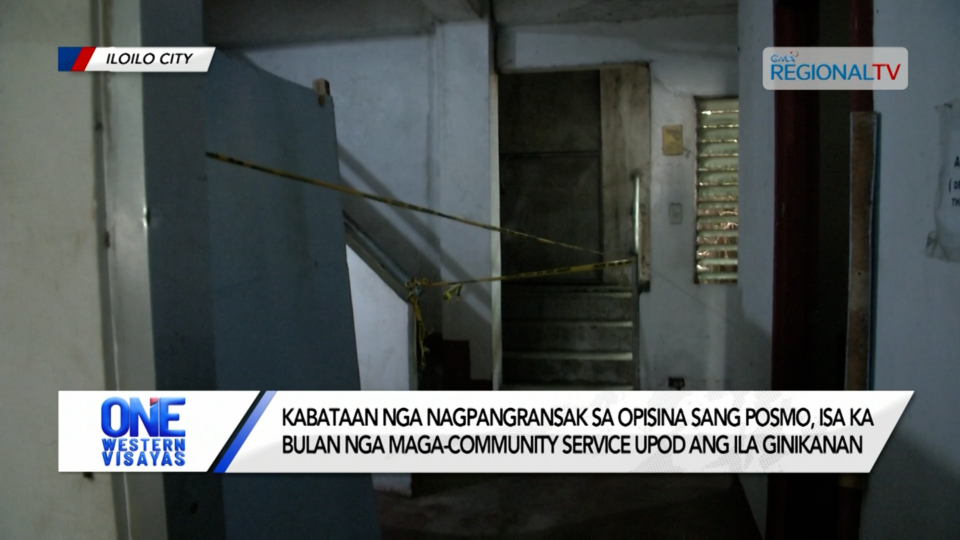 Kabataan nga nagpangransak sa opisina sang POSMO, maga-community service