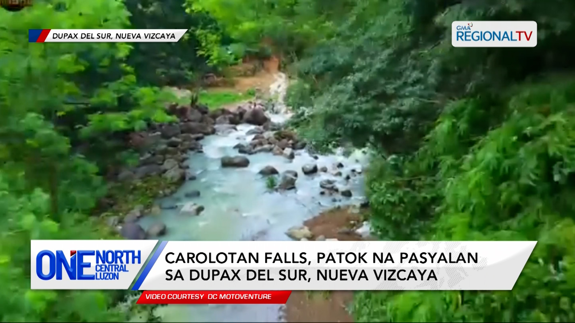 Carolotan Falls, patok na pasyalan sa Nueva Vizcaya