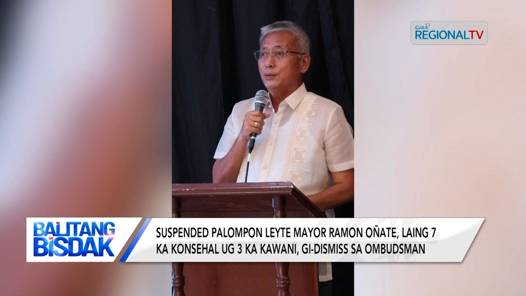 Suspended Palompon Leyte Mayor Oñate, 7 ka councilors ug 3 kawani, gi-dismiss