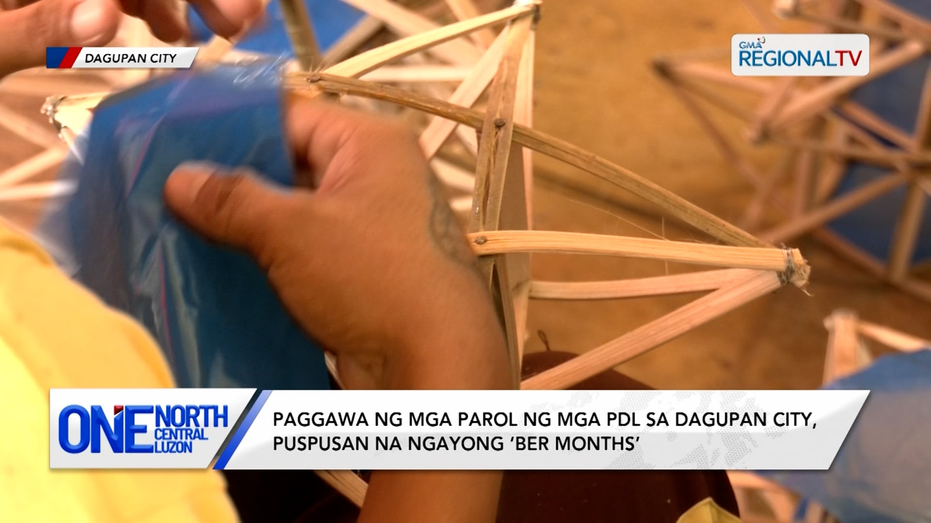 Paggawa ng mga parol ng mga PDL sa Dagupan City, puspusan na