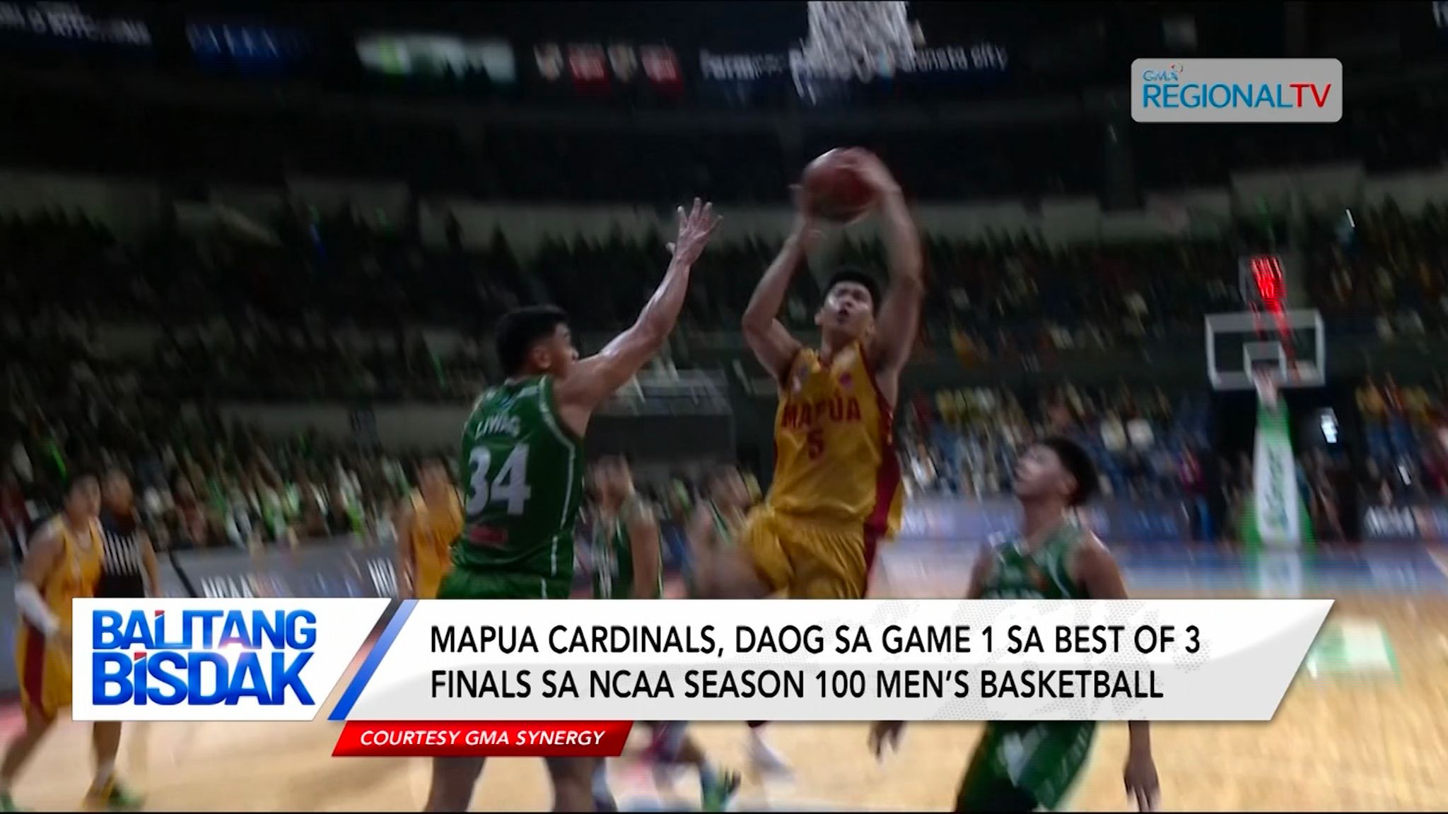 Mapua Cardinals, daog sa game 1 sa best of 3 finals sa NCAA Season 100