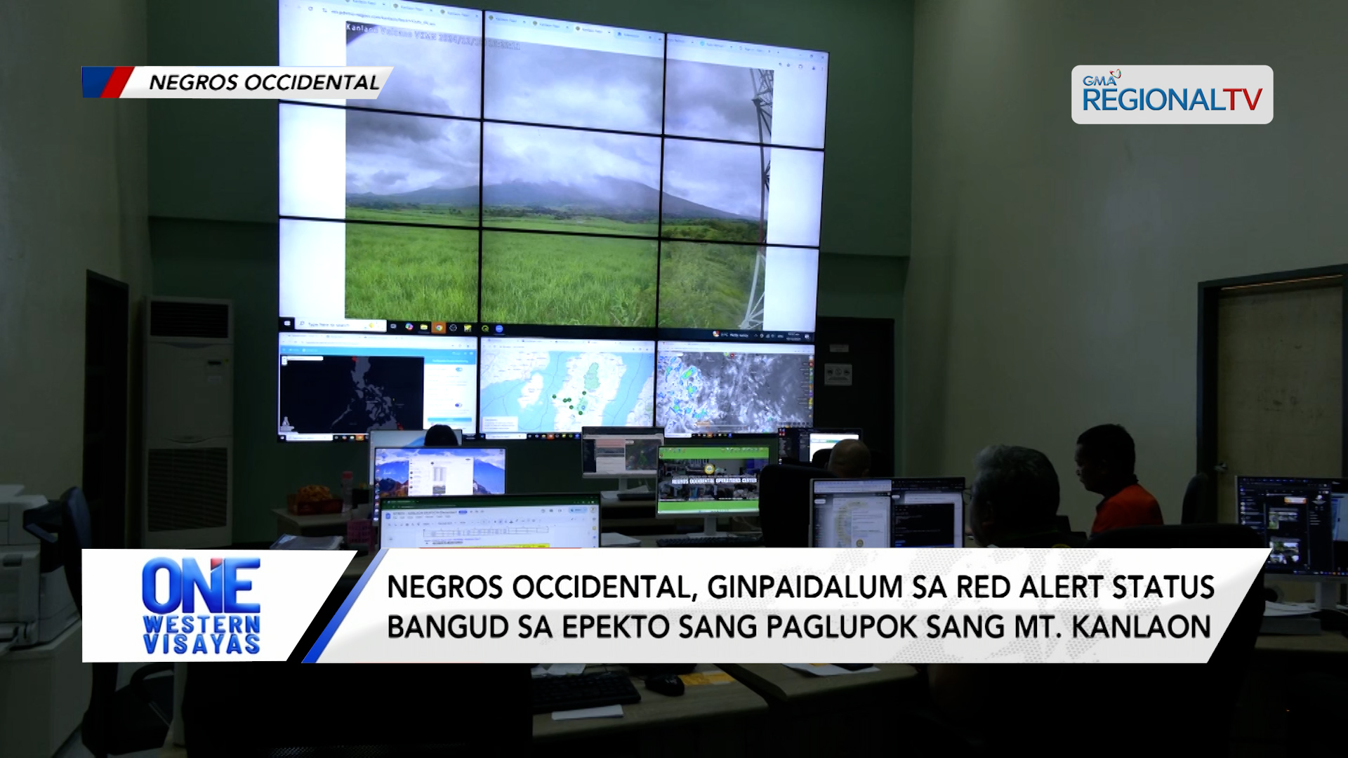 Negros Occidental ginpaidalum sa red alert status sa paglupok sang Mt. Kanlaon