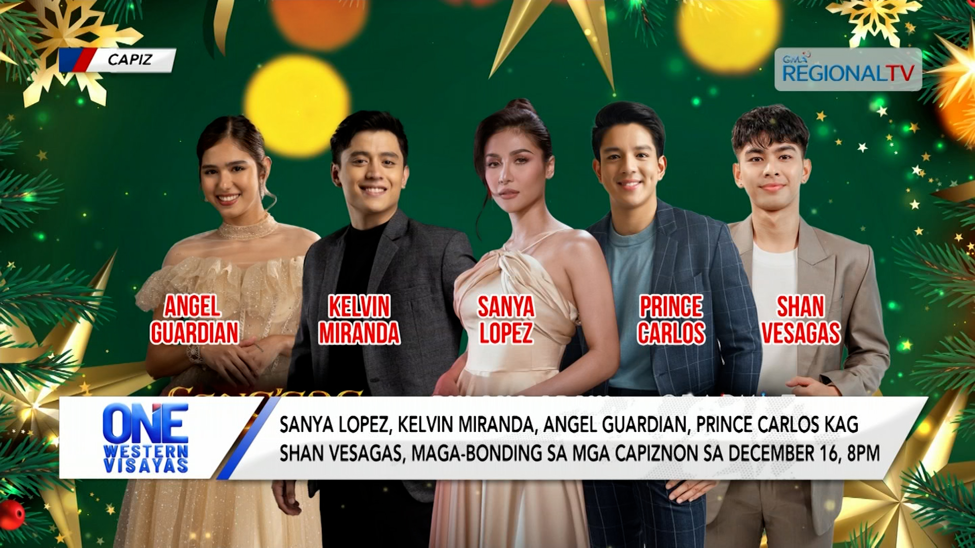 Kapuso stars, maga-bonding sa mga Capiznon sa December 16, 8pm