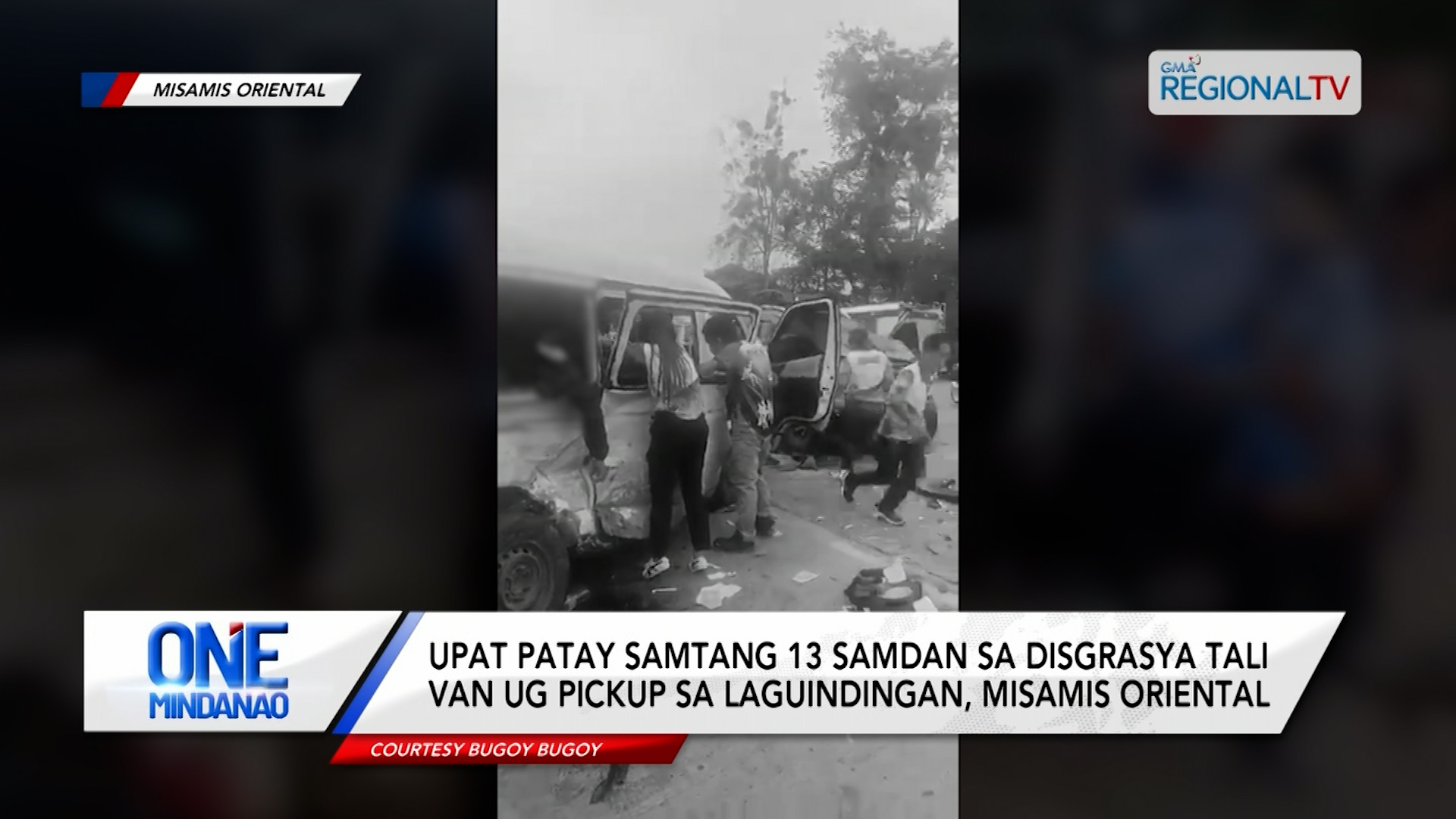 Upat patay samtang 13 samdan sa disgrasya sa Laguindingan, Misamis Oriental