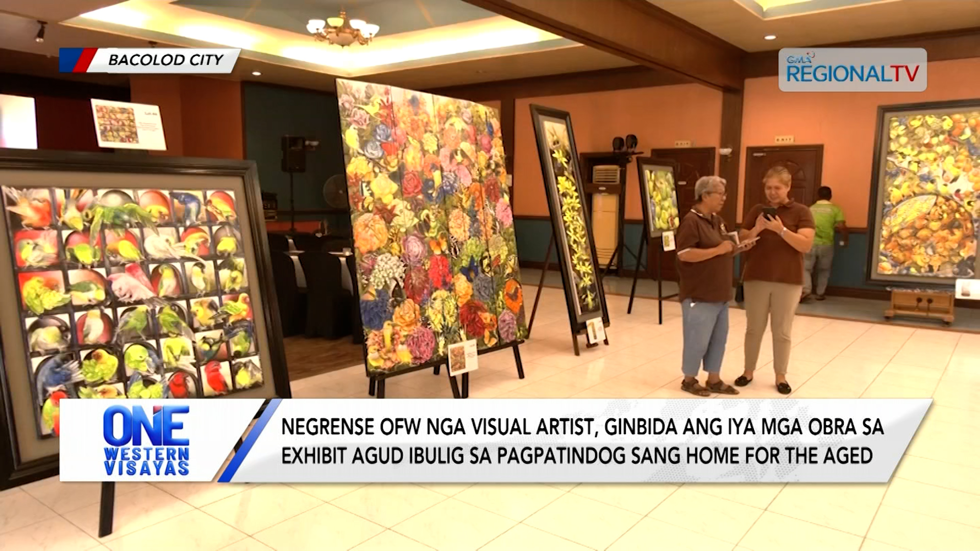 Negrense visual artist ginbida ang iya mga obra agud ibulig sa home for the aged