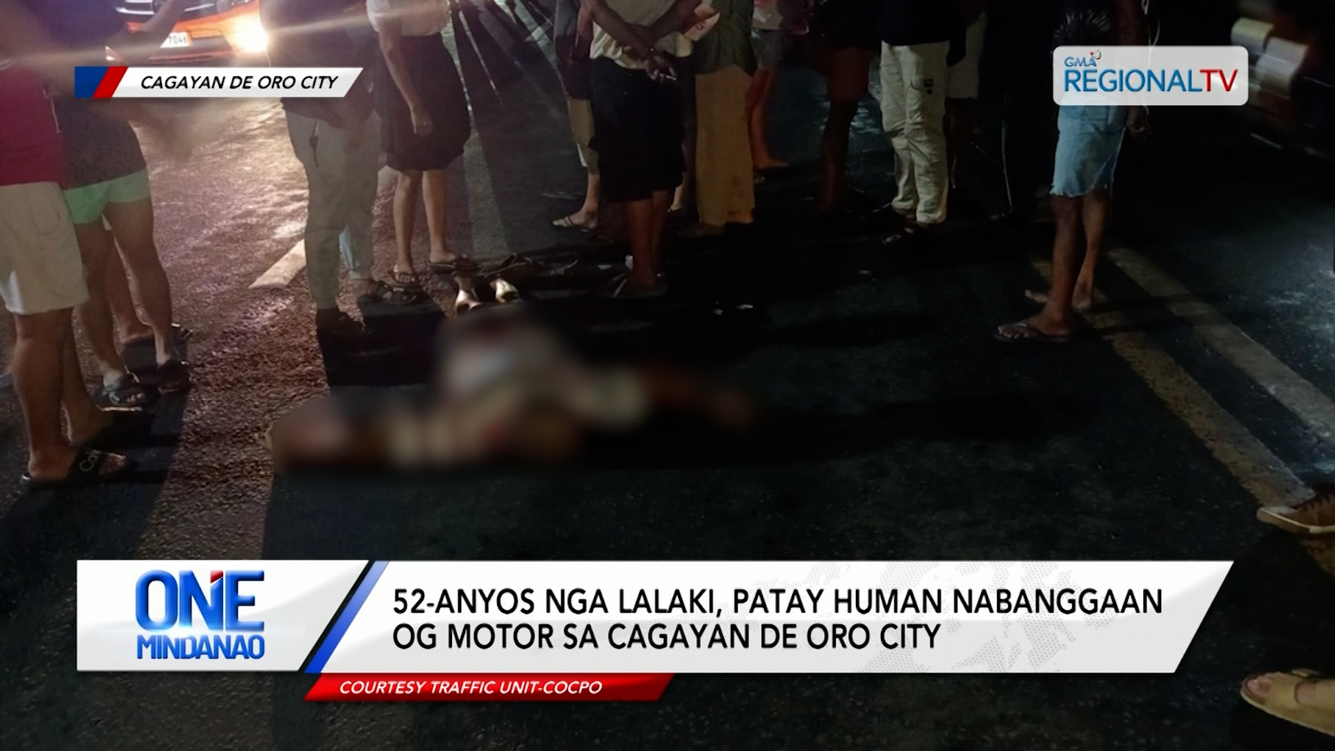 52-anyos nga lalaki, patay human nabanggaan og motor