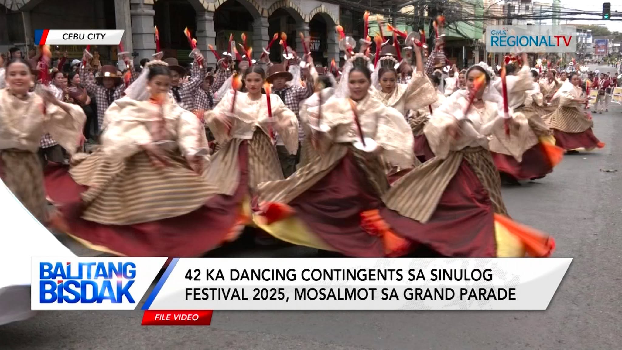 42 ka dancing contingents sa Sinulog Festival 2025, mosalmot sa grand parade