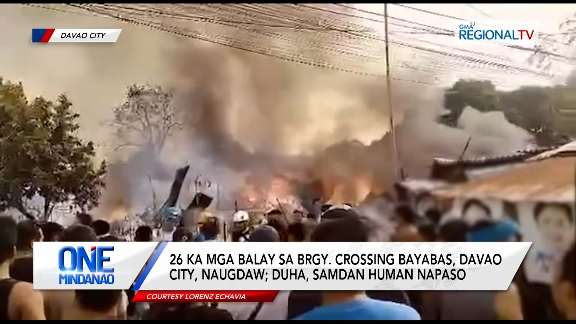 26 ka mga balay sa Brgy. Crossing Bayabas, Davao City, naugdaw