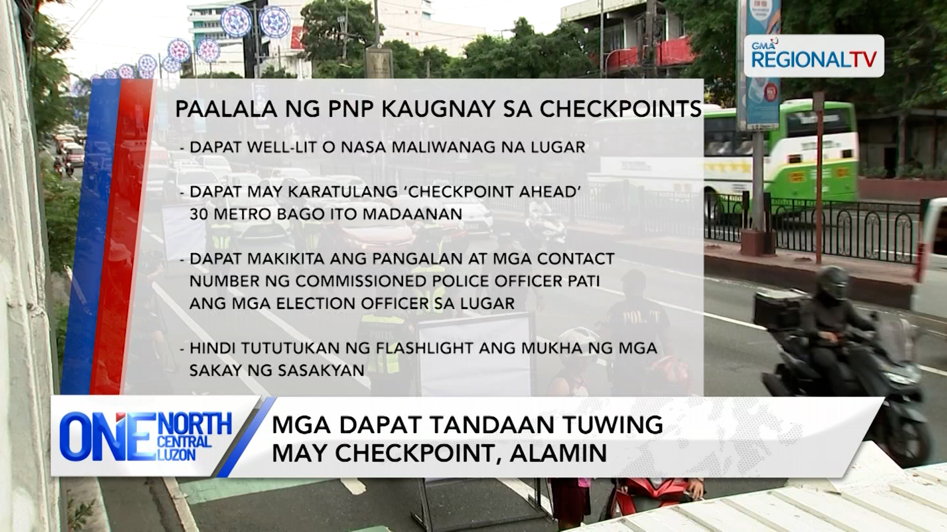 Mga dapat tandaan tuwing may checkpoint, alamin