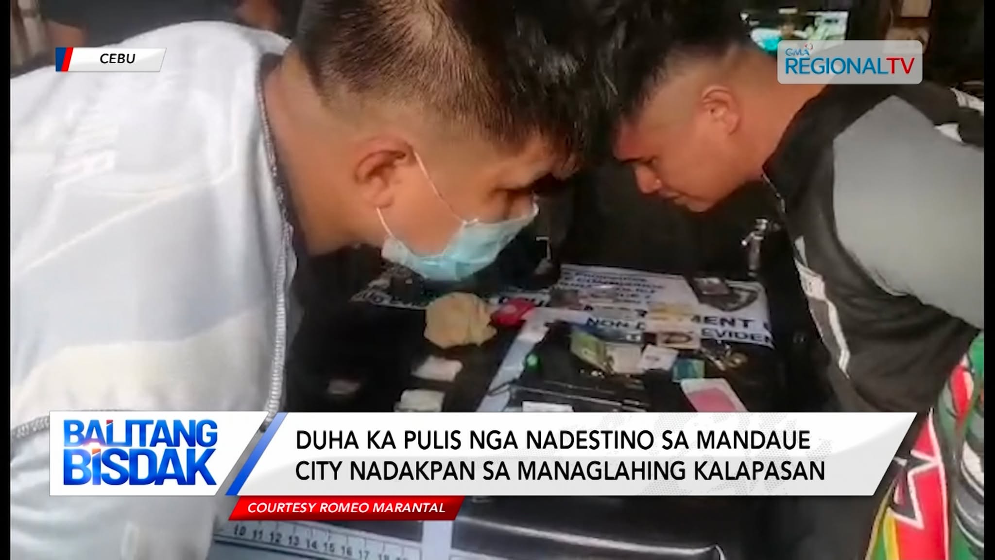 2 ka pulis nga nadestino sa Mandaue, sikop sa managlahing kalapasan sa Cebu City