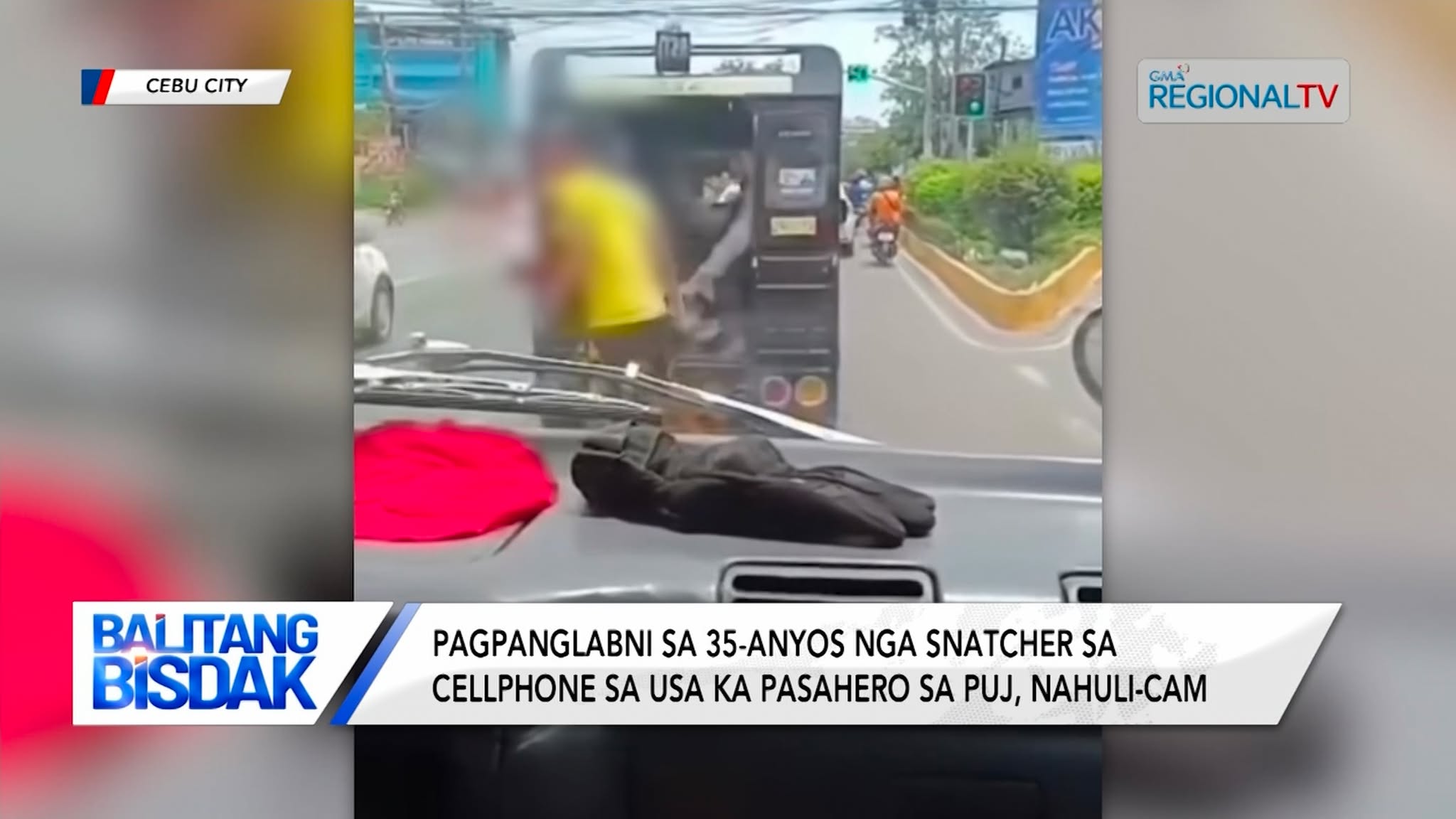 Pagpanglabni sa snatcher sa cellphone sa usa ka pasahero sa PUJ, nahuli-cam