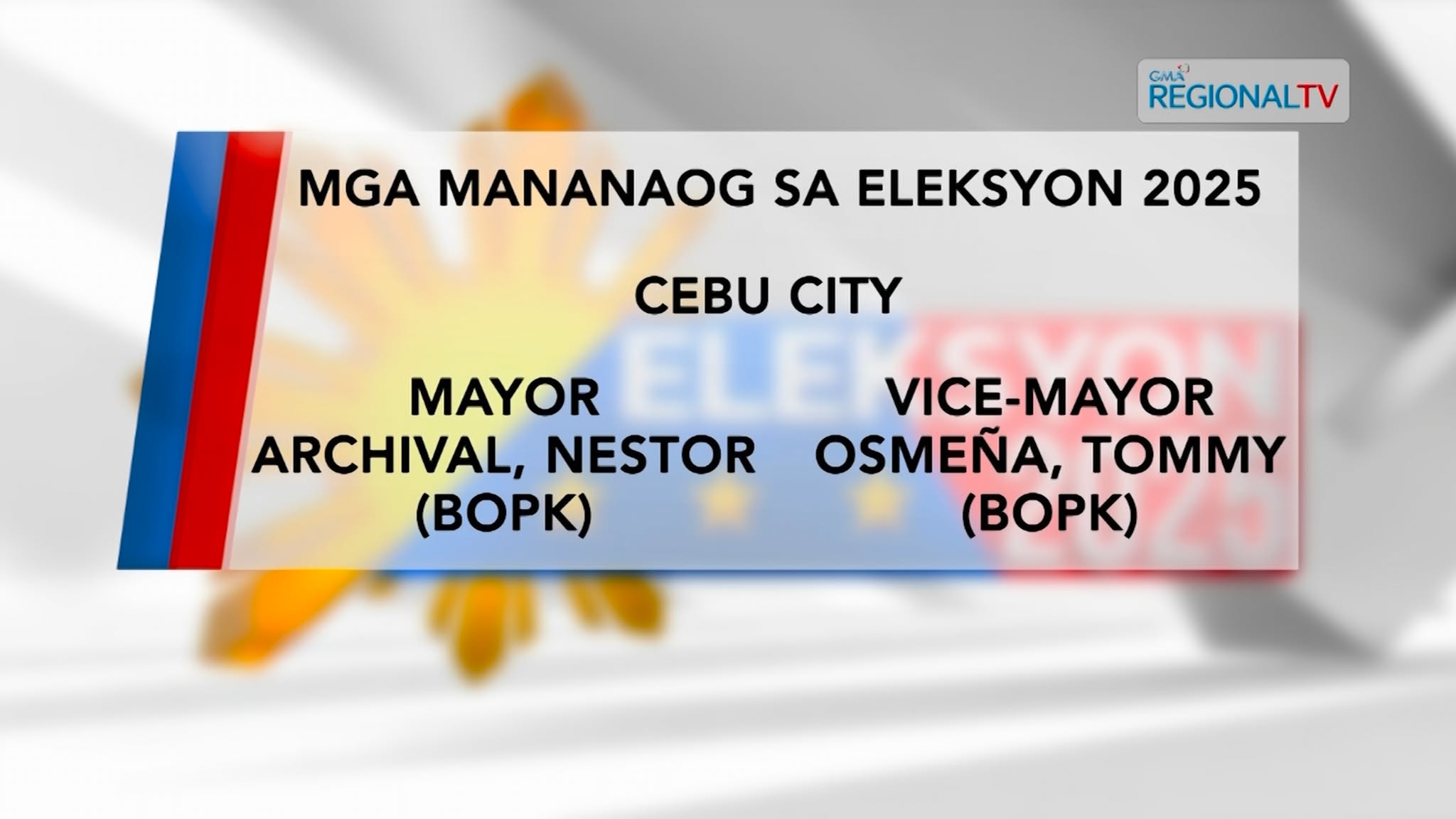Mga mananaog sa Eleksyon 2025 sa Cebu