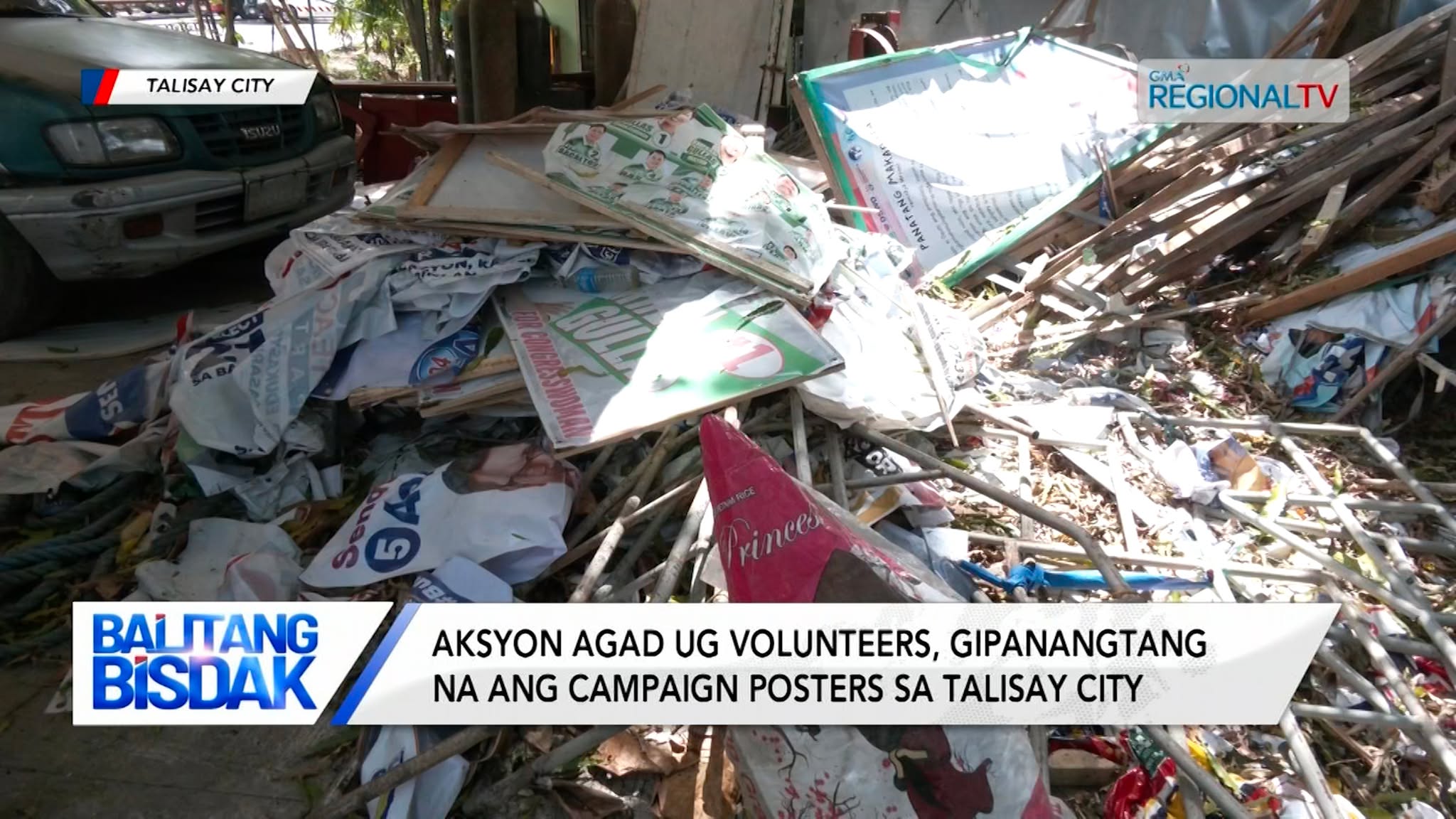 Campaign posters sa Talisay ug Mandaue City, gisugdan na sa pagpanangtang