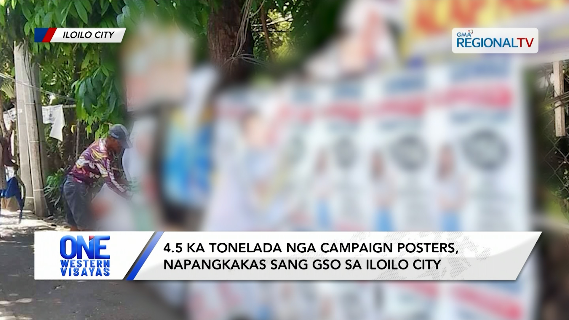 4.5 ka tonelada nga campaign posters, napangkakas sang GSO sa Iloilo City