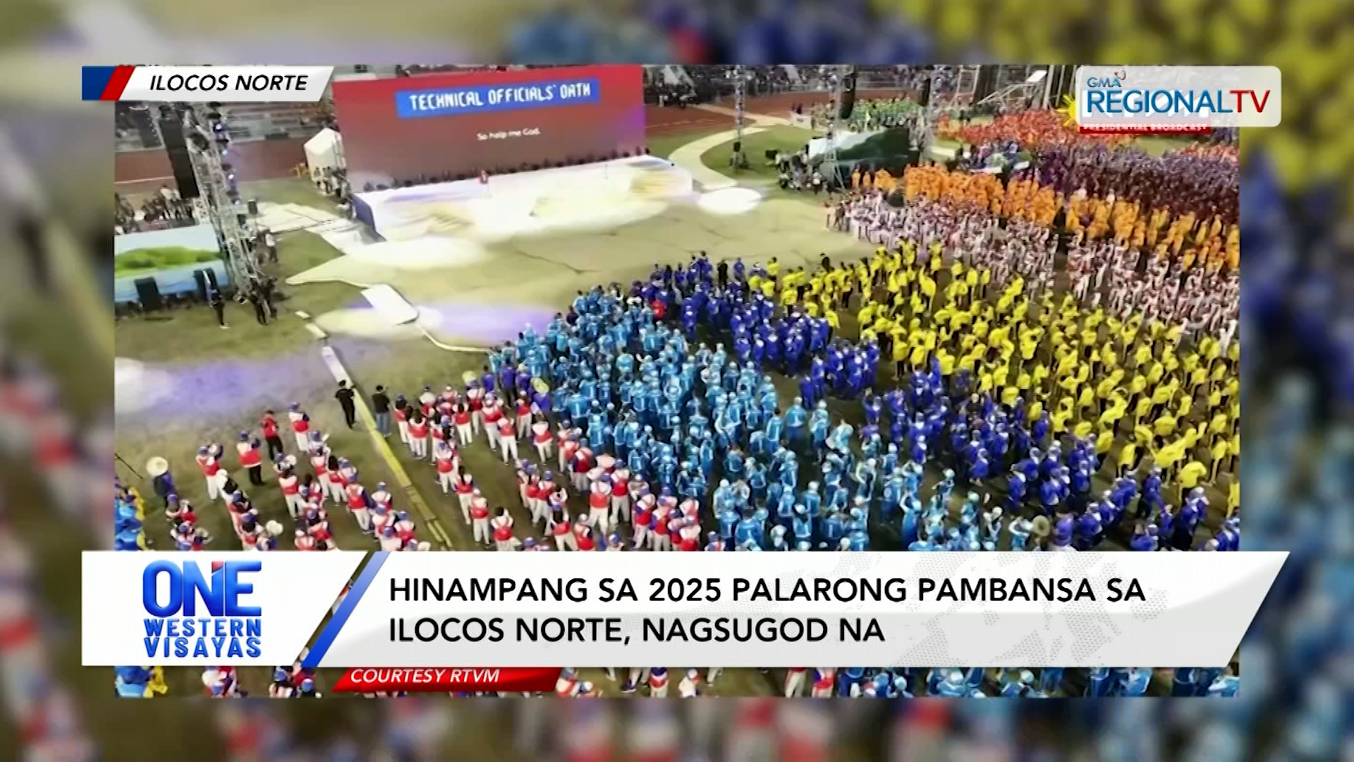 Hinampang sa 2025 palarong pambansa sa Ilocos Norte, nagsugod na