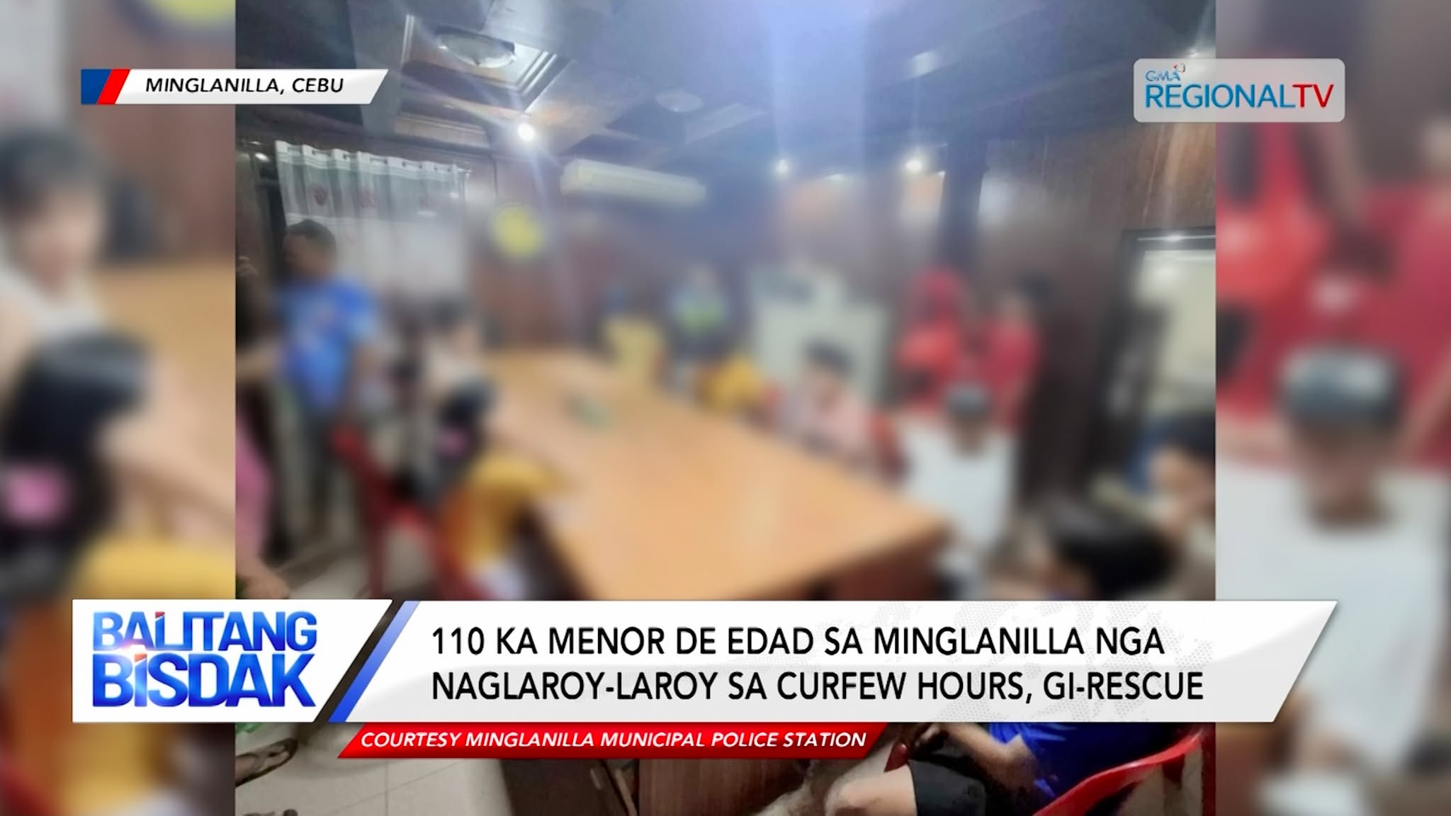 110 menor de edad sa Minglanilla nga naglaroy-laroy sa curfew hours, gi-rescue