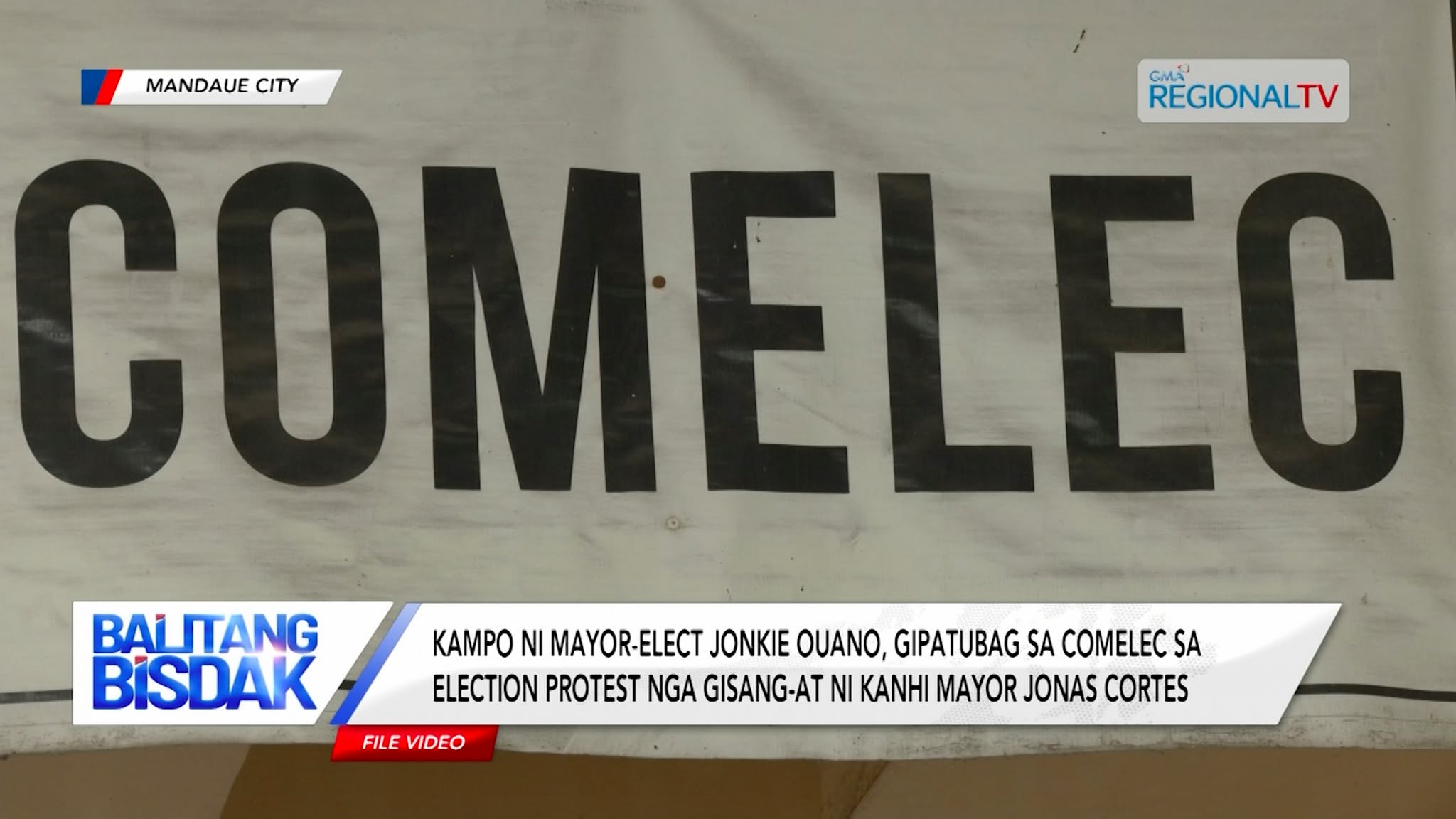 Kampo ni Mayor-Elect Jonkie Ouano, gipatubag sa COMELEC sa election protest