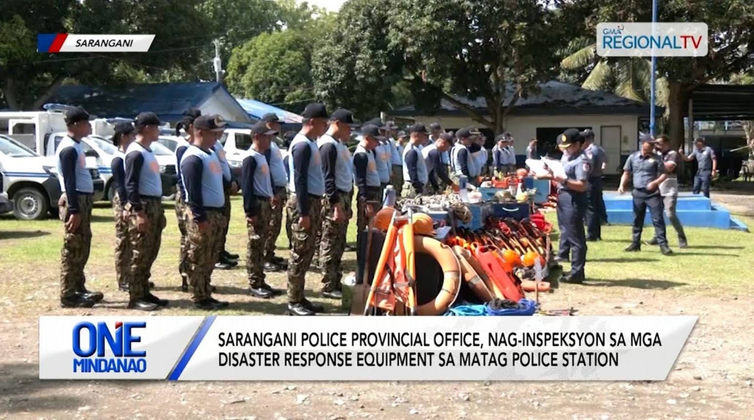 Sarangani Police, nag-inspeksyon sa mga disaster response equipment